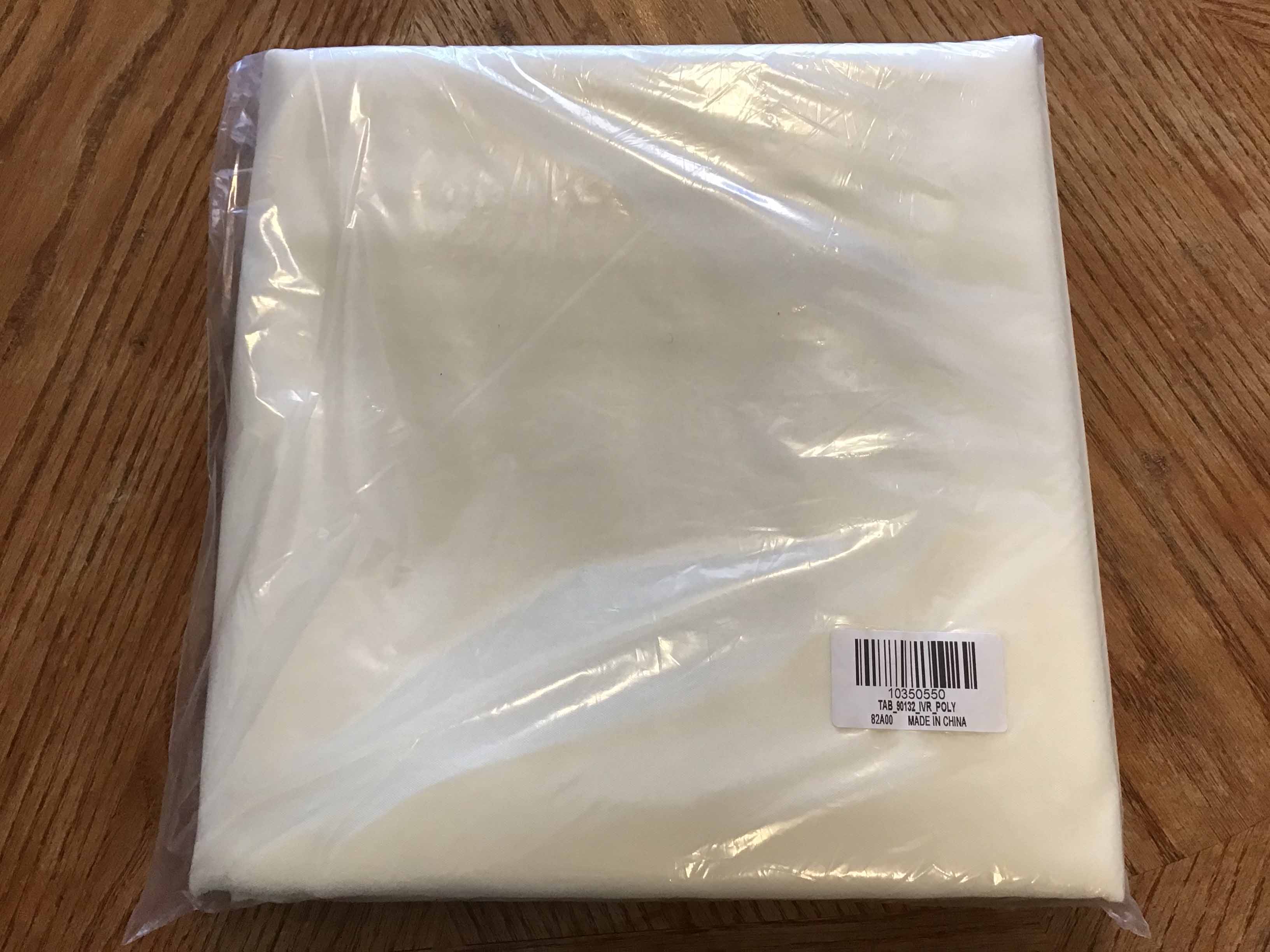 tablecloth in its original packaging