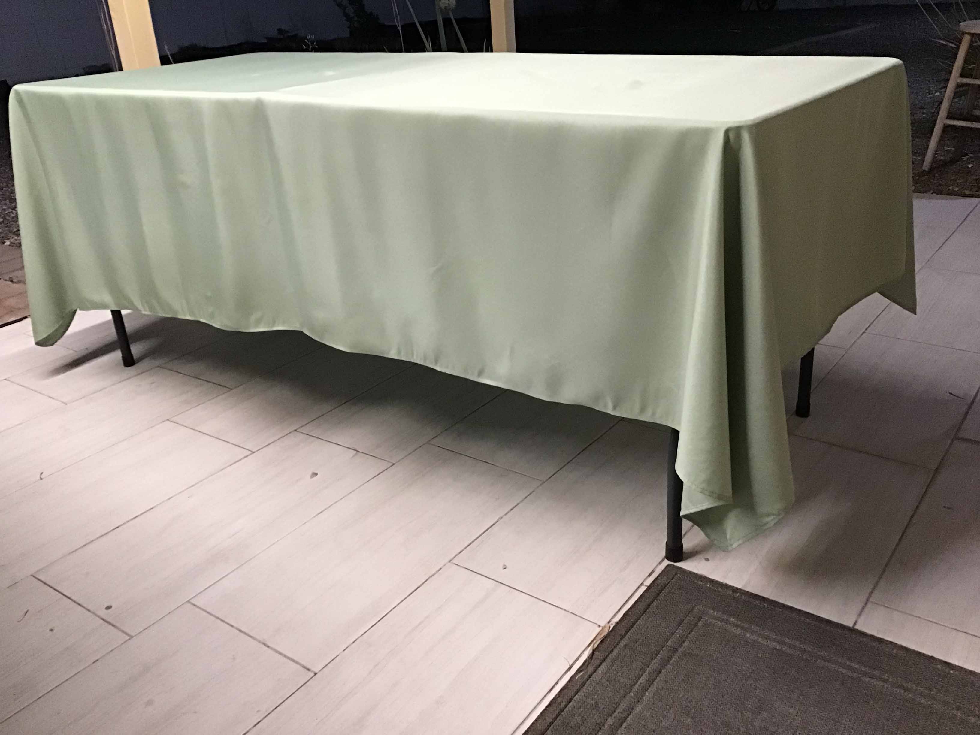 rectangle tablecloths (sage green) - 60 x 102