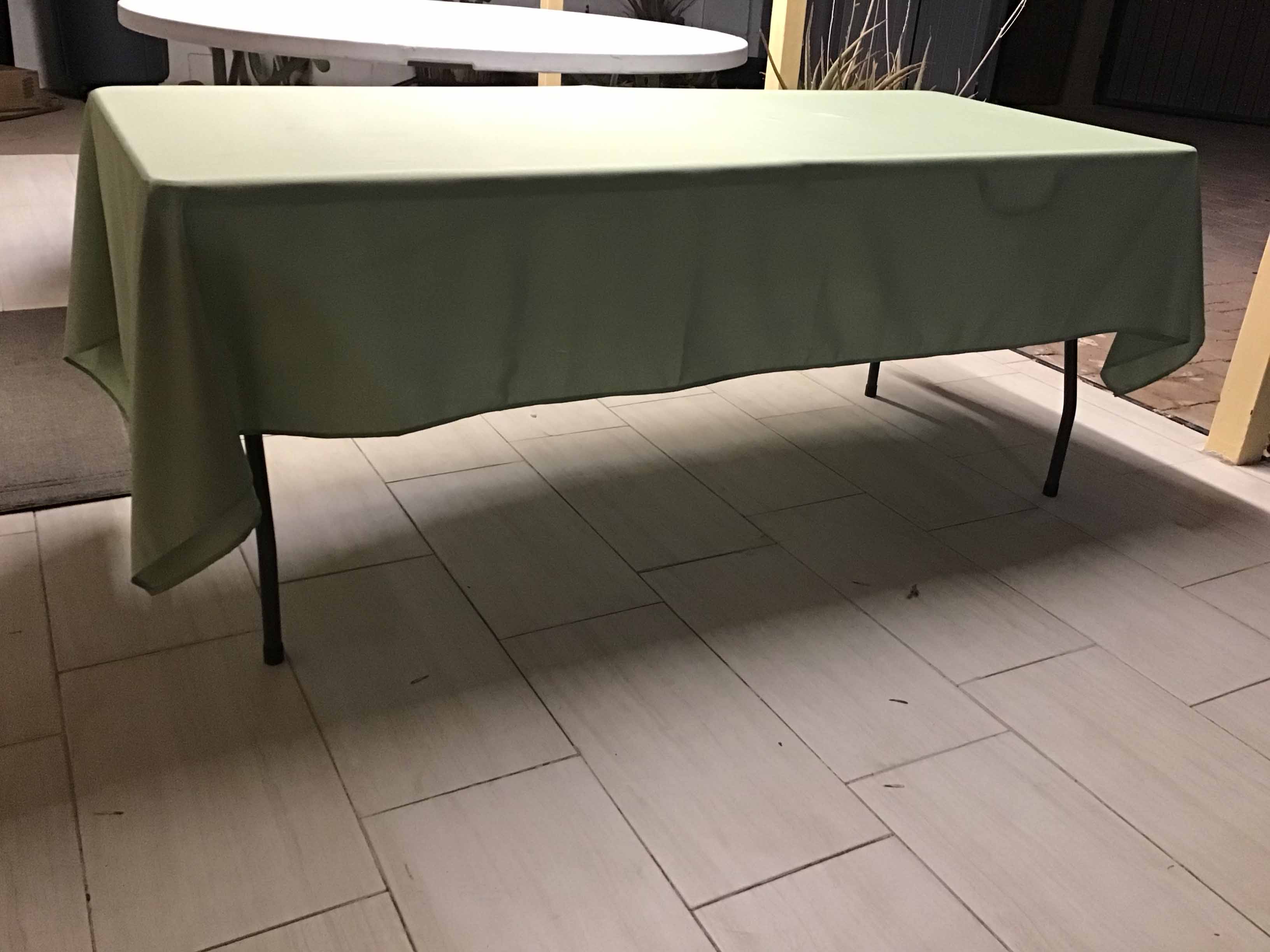 rectangle tablecloths (sage green) - 60 x 102