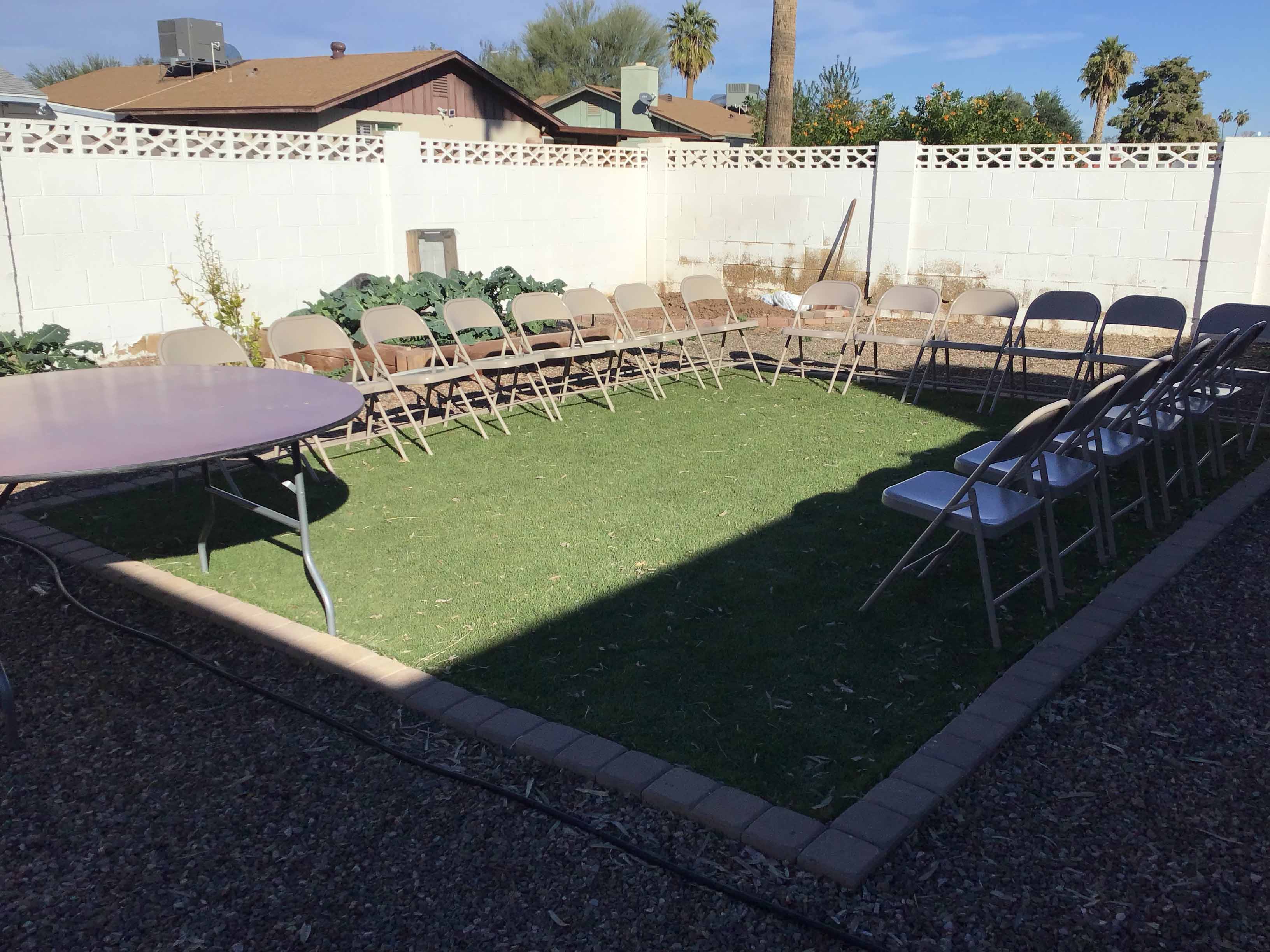 folding chairs (steel, beige)