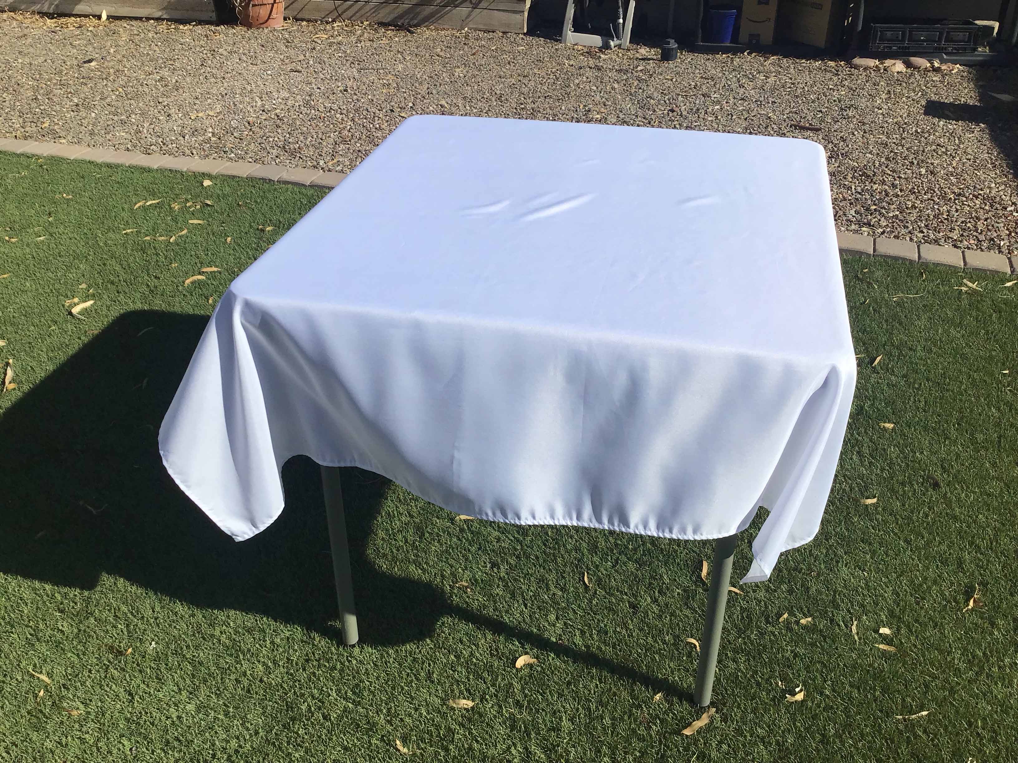 square tablecloths (white) - 54