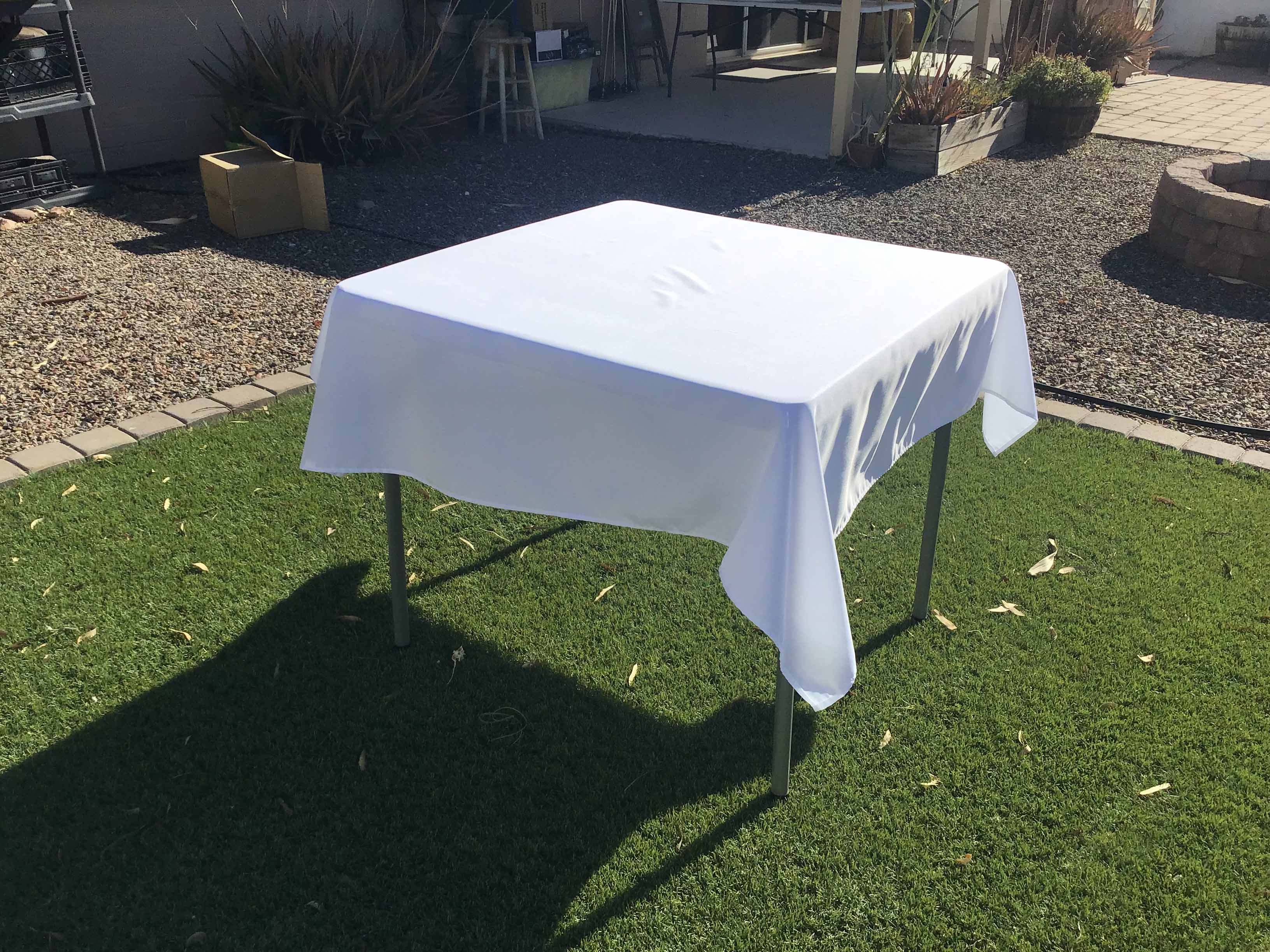 square tablecloths (white) - 54