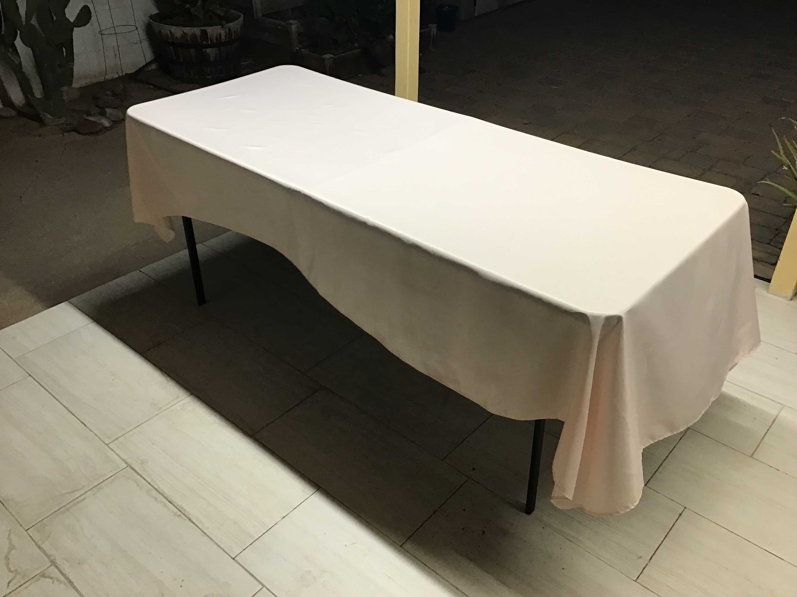 rectangle tablecloths (blush / rose gold) - 60 x 102