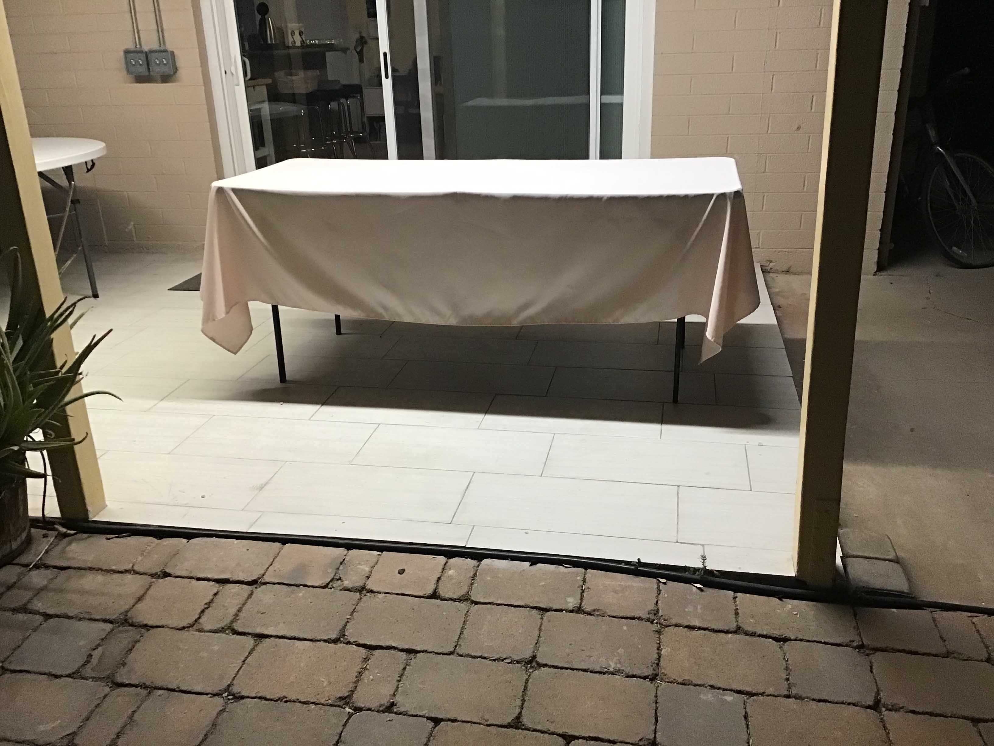 rectangle tablecloths (blush / rose gold) - 60 x 102