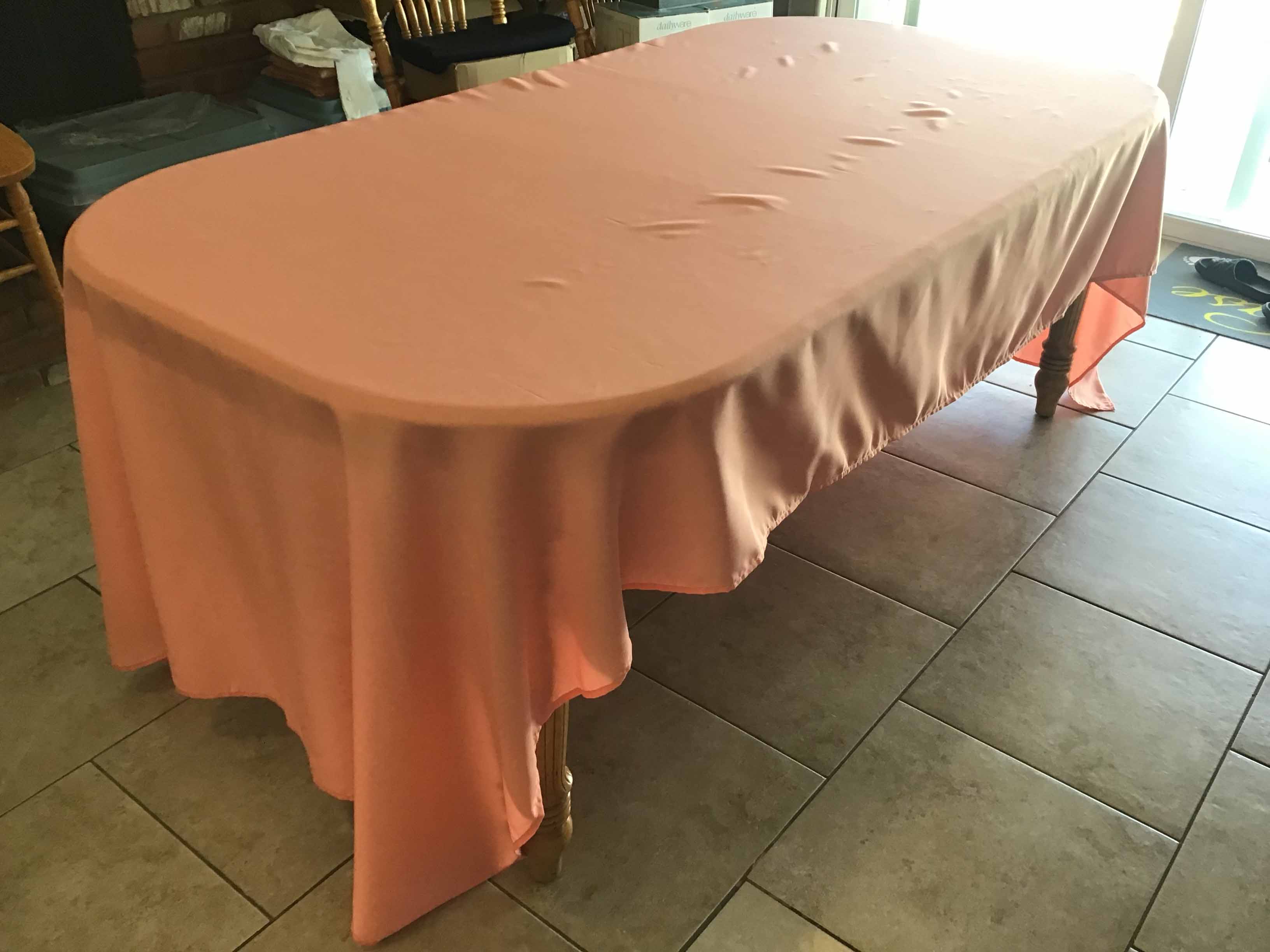 rectangle tablecloths (coral) - 60 x 126