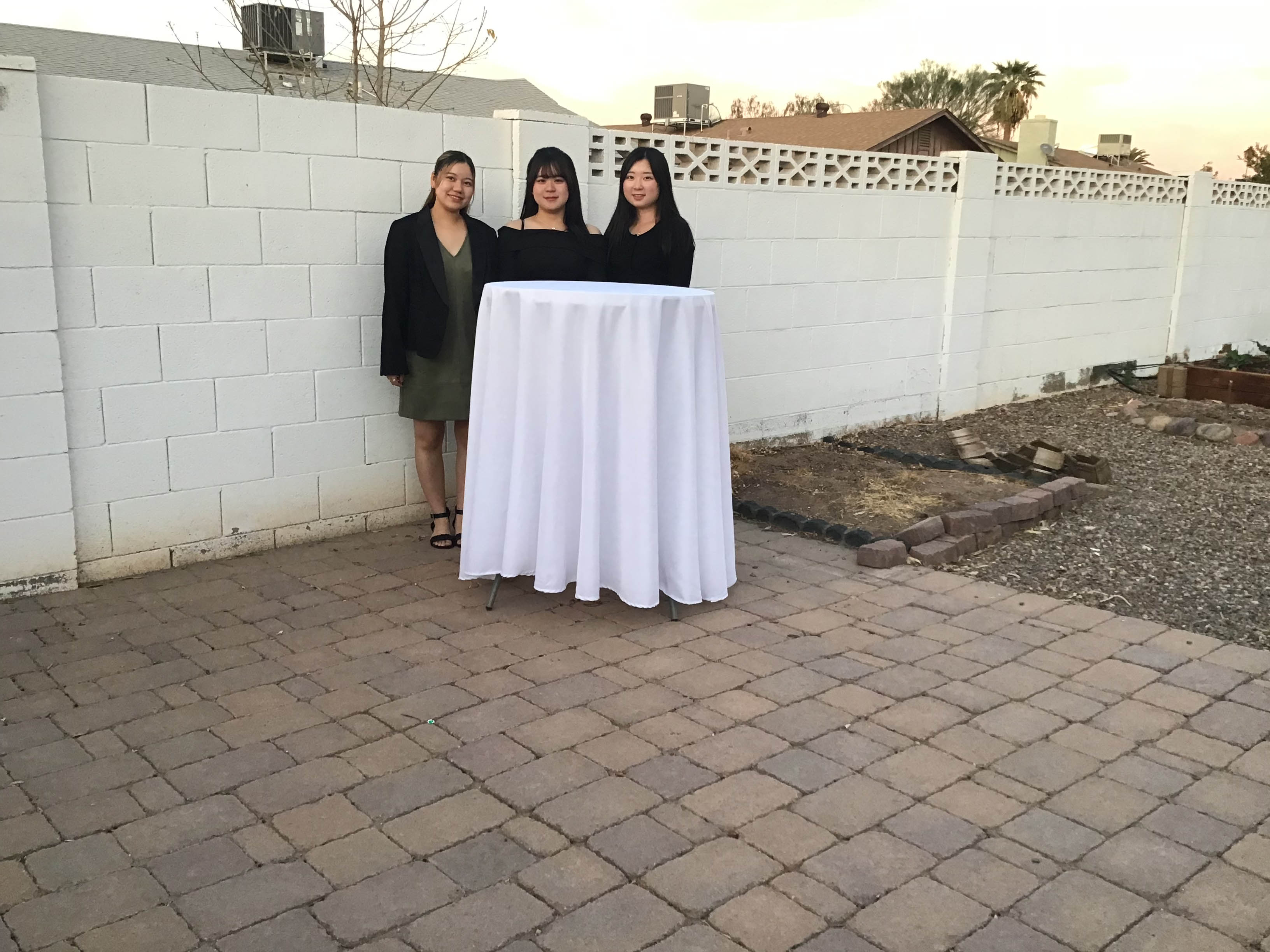 round tablecloths (white) - 108