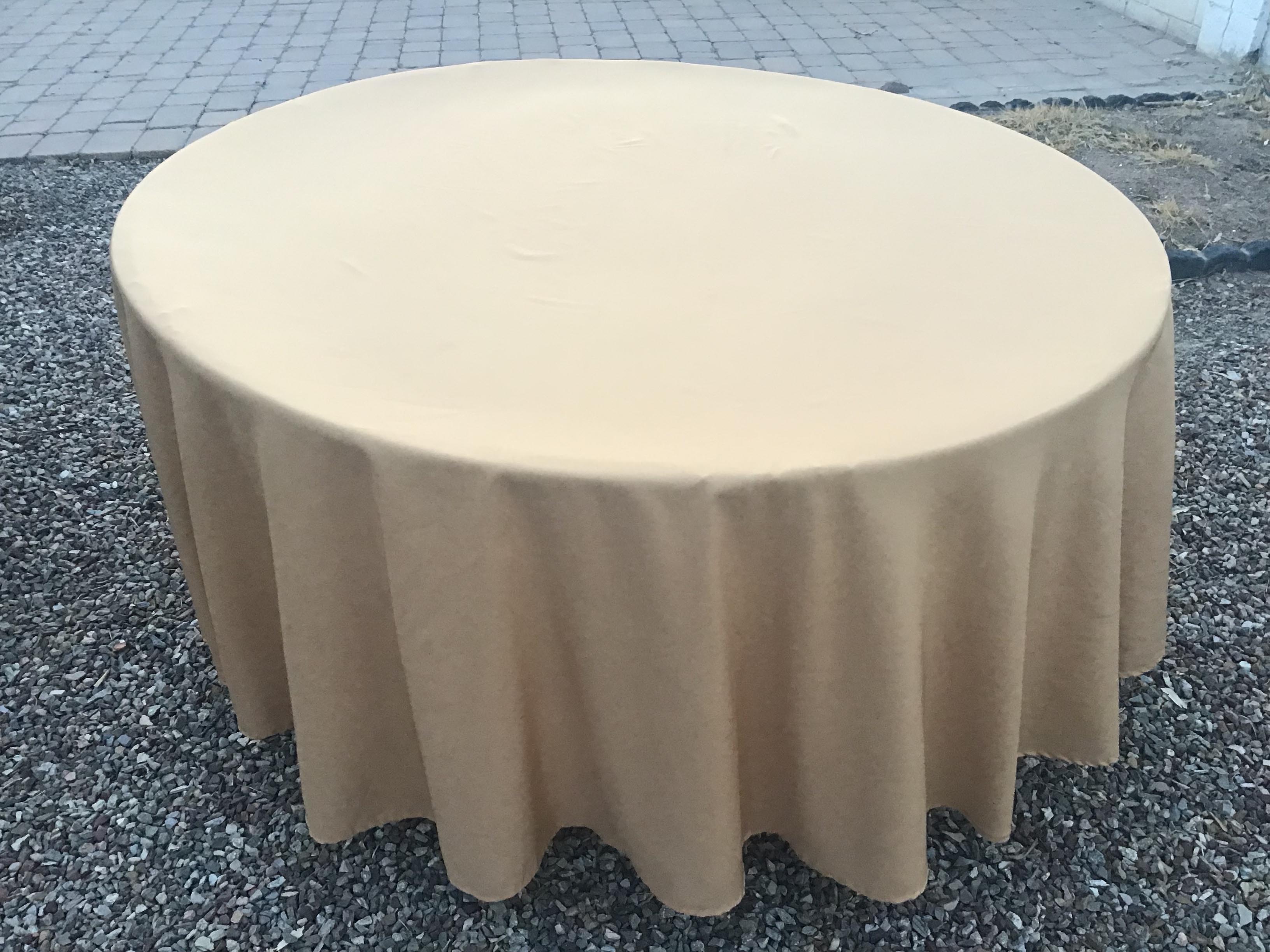 round tablecloths (gold) - 108