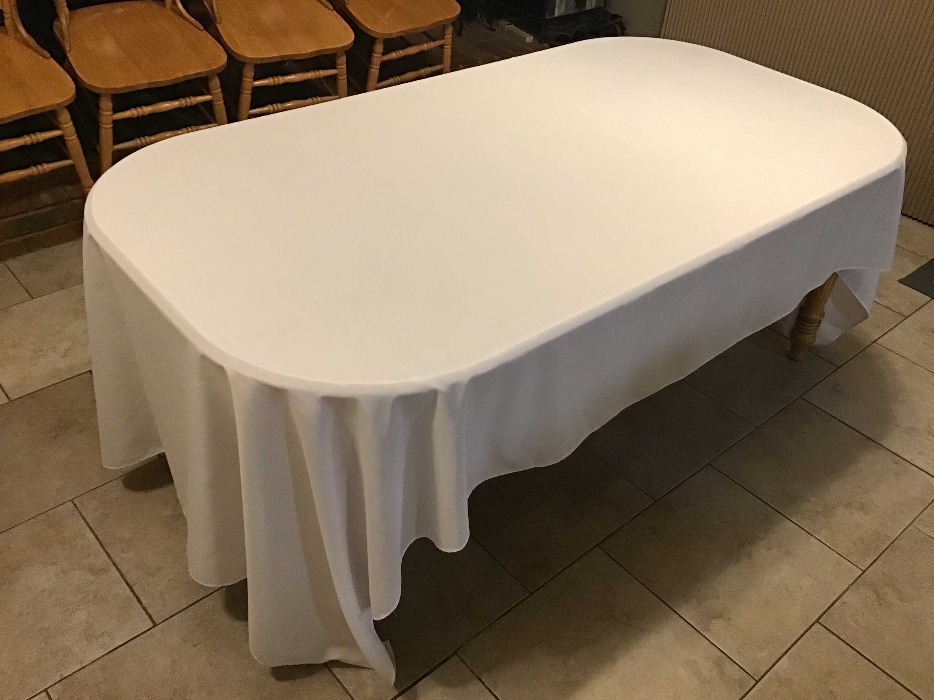 rectangle tablecloths (white) - 60 x 126