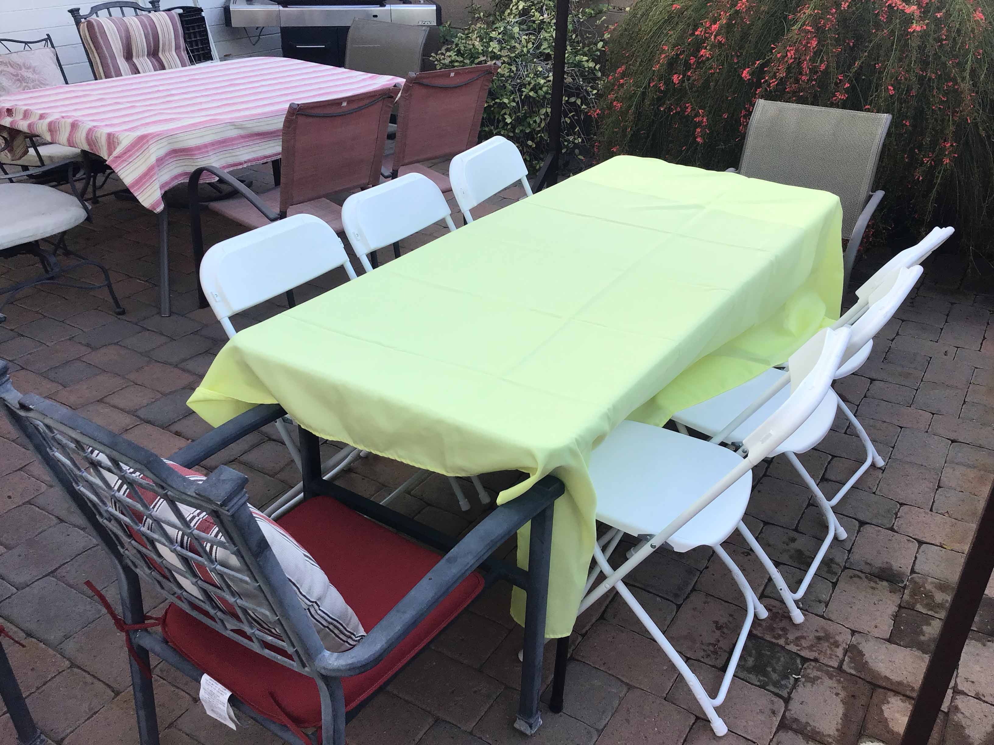rectangle tablecloths (yellow) - 60 x 102