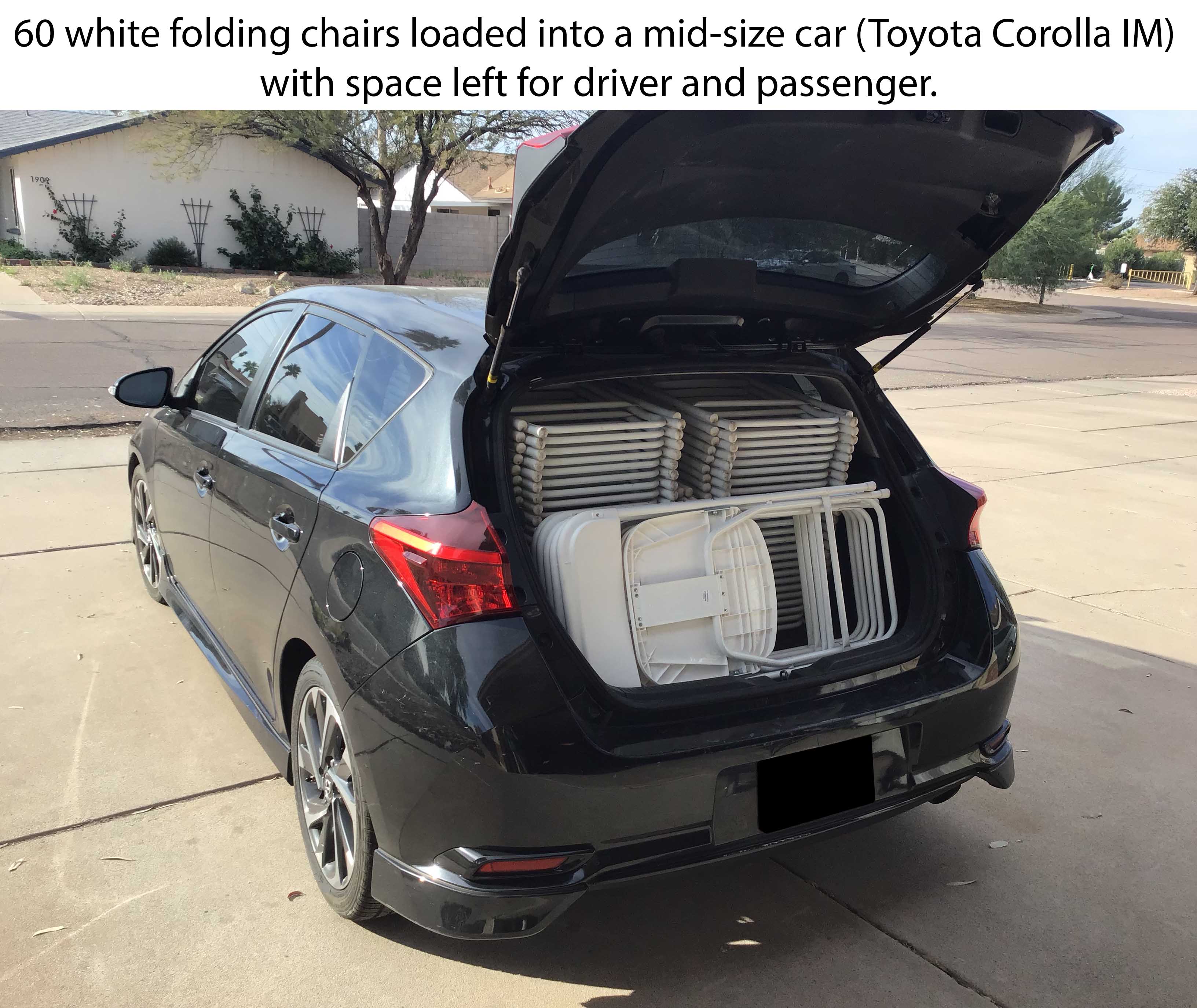 folding chairs (resin w/steel frame, white)