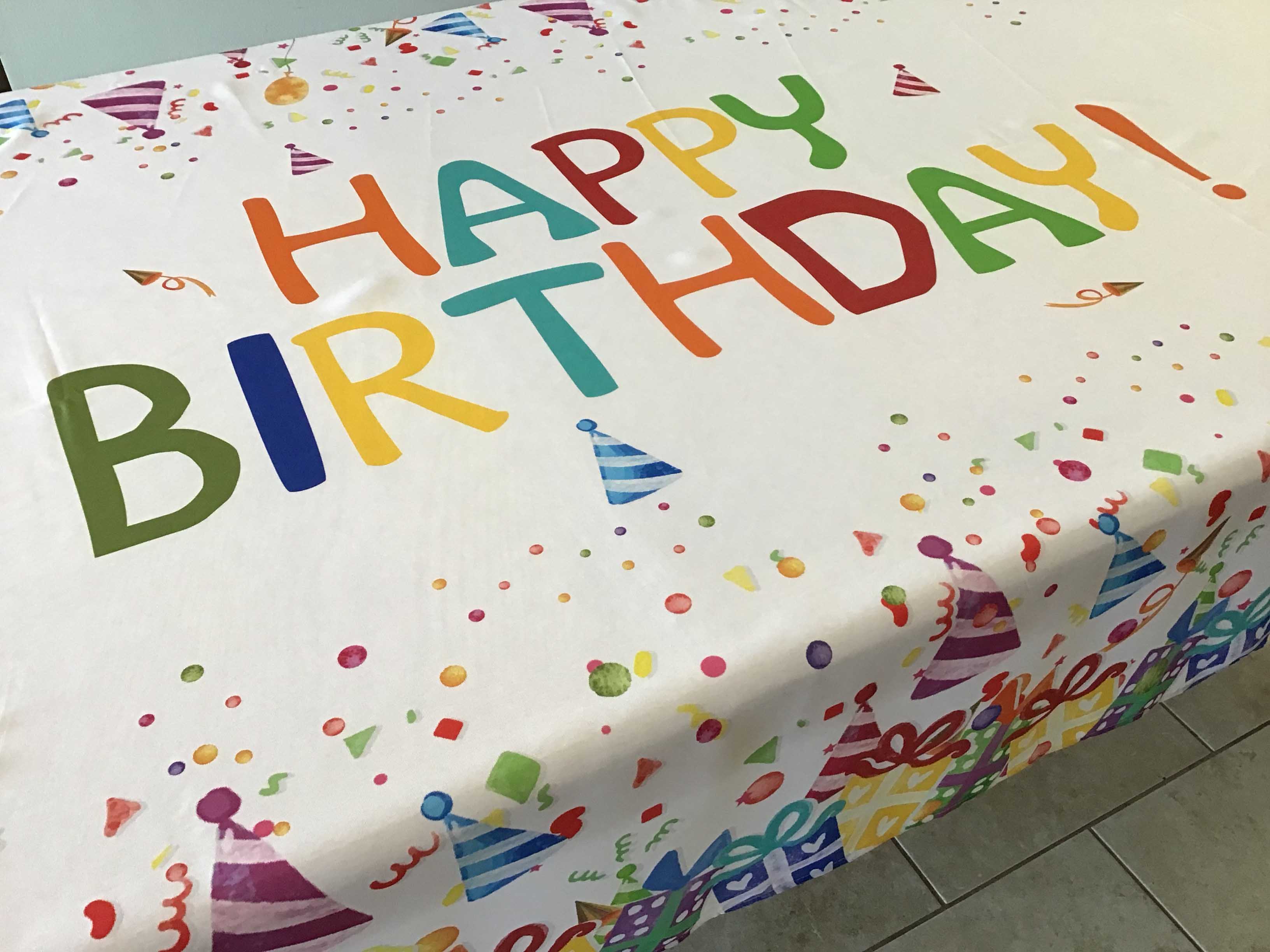 rectangle tablecloths (birthday) - 60 x 120