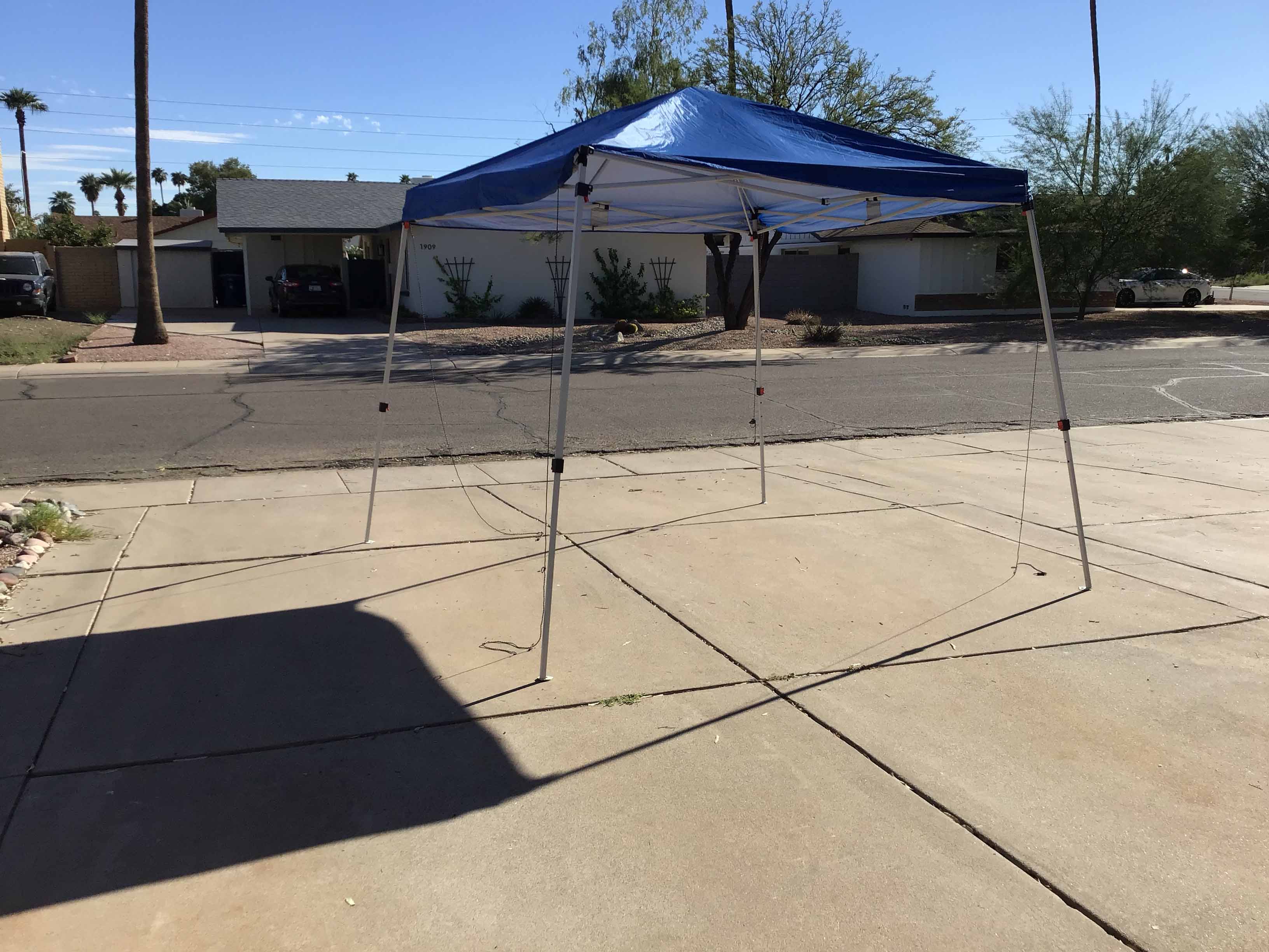 slant leg canopy tent (10 ft. x 10 ft.) - blue
