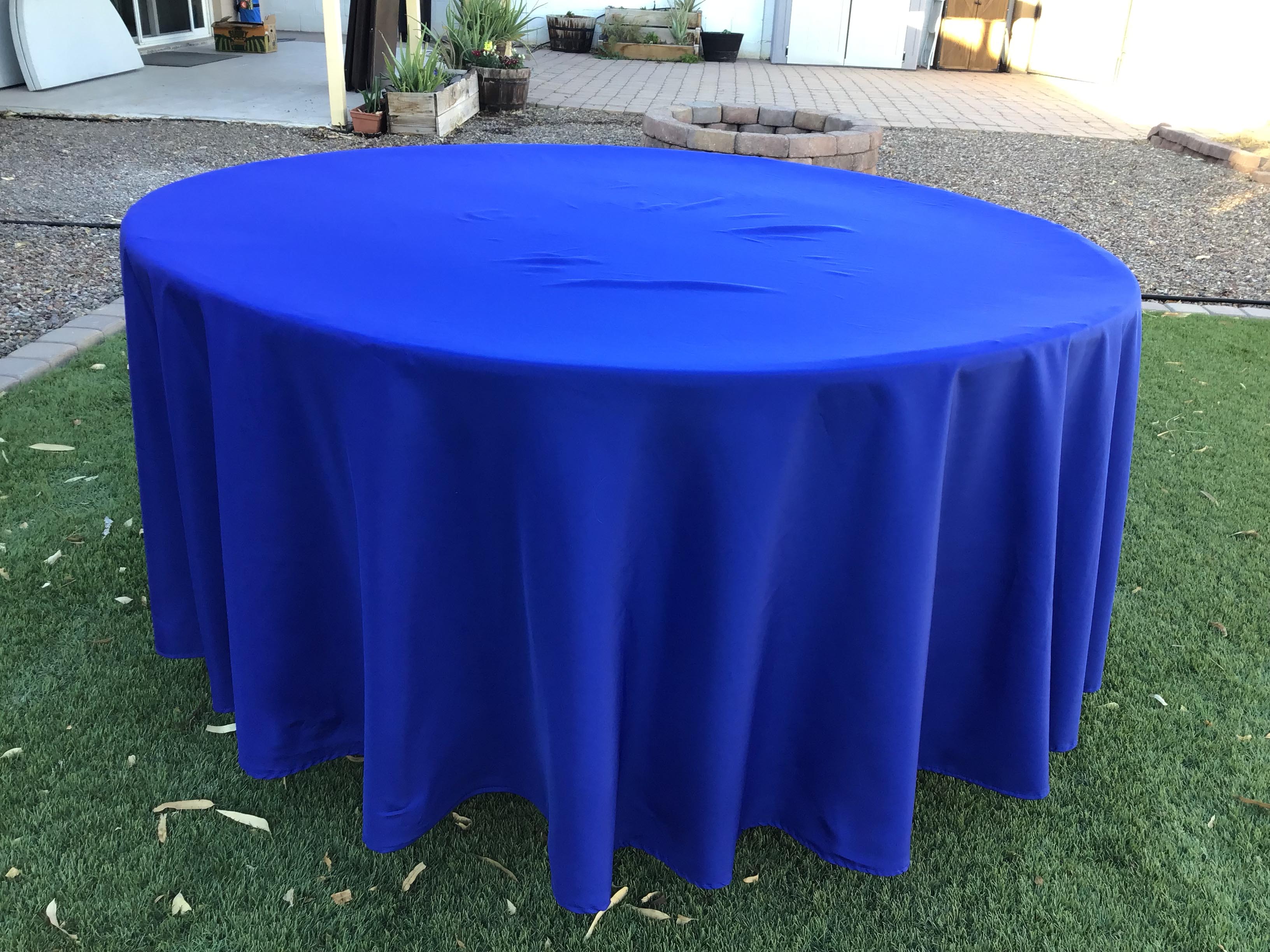 round tablecloths (royal blue) - 108