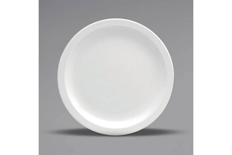 dessert plates - porcelain (Oneida Buffalo bright white) - 5 1/2