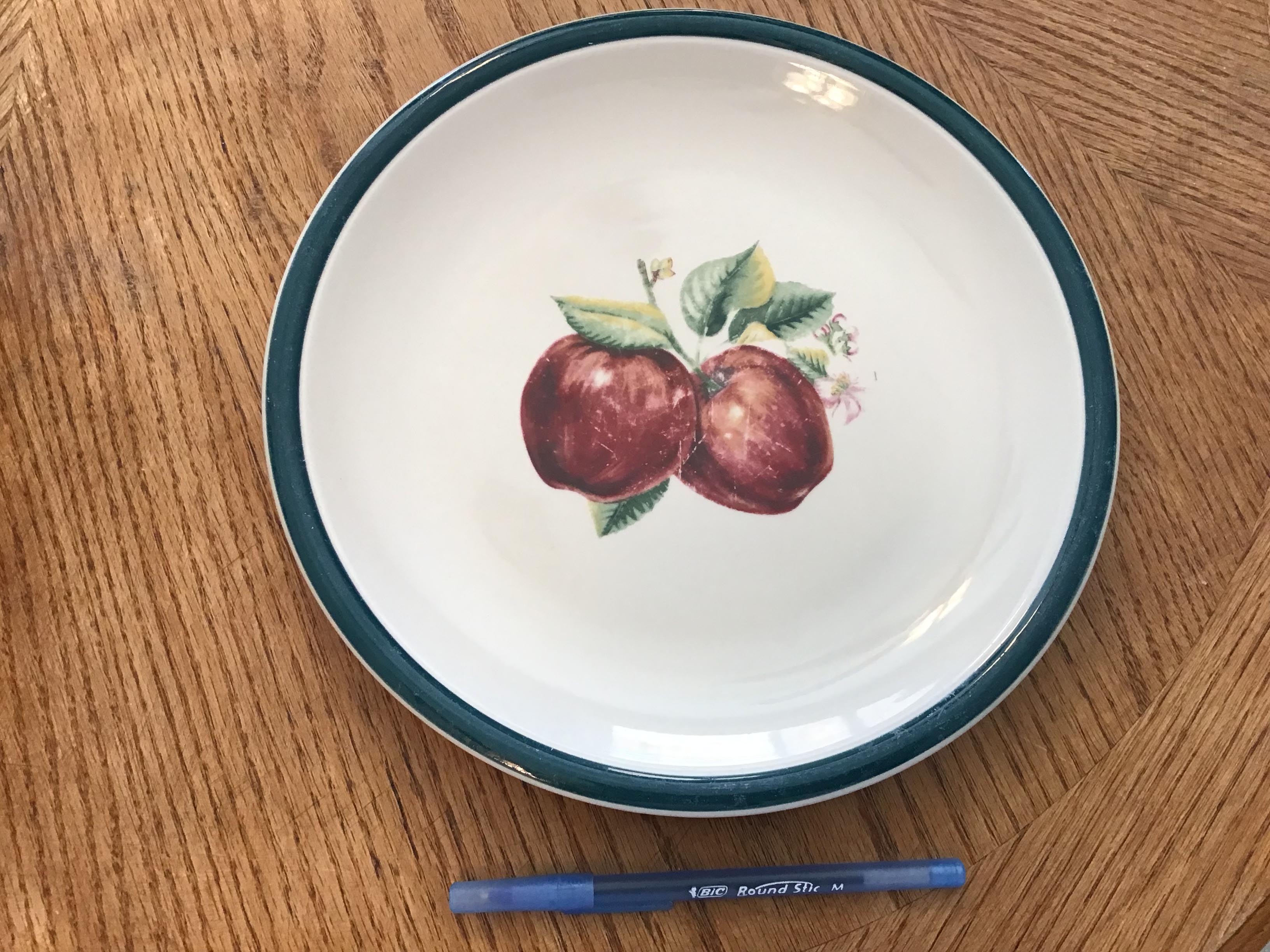 dinner plates - ceramic (Apple Casuals collection) - 10 1/2