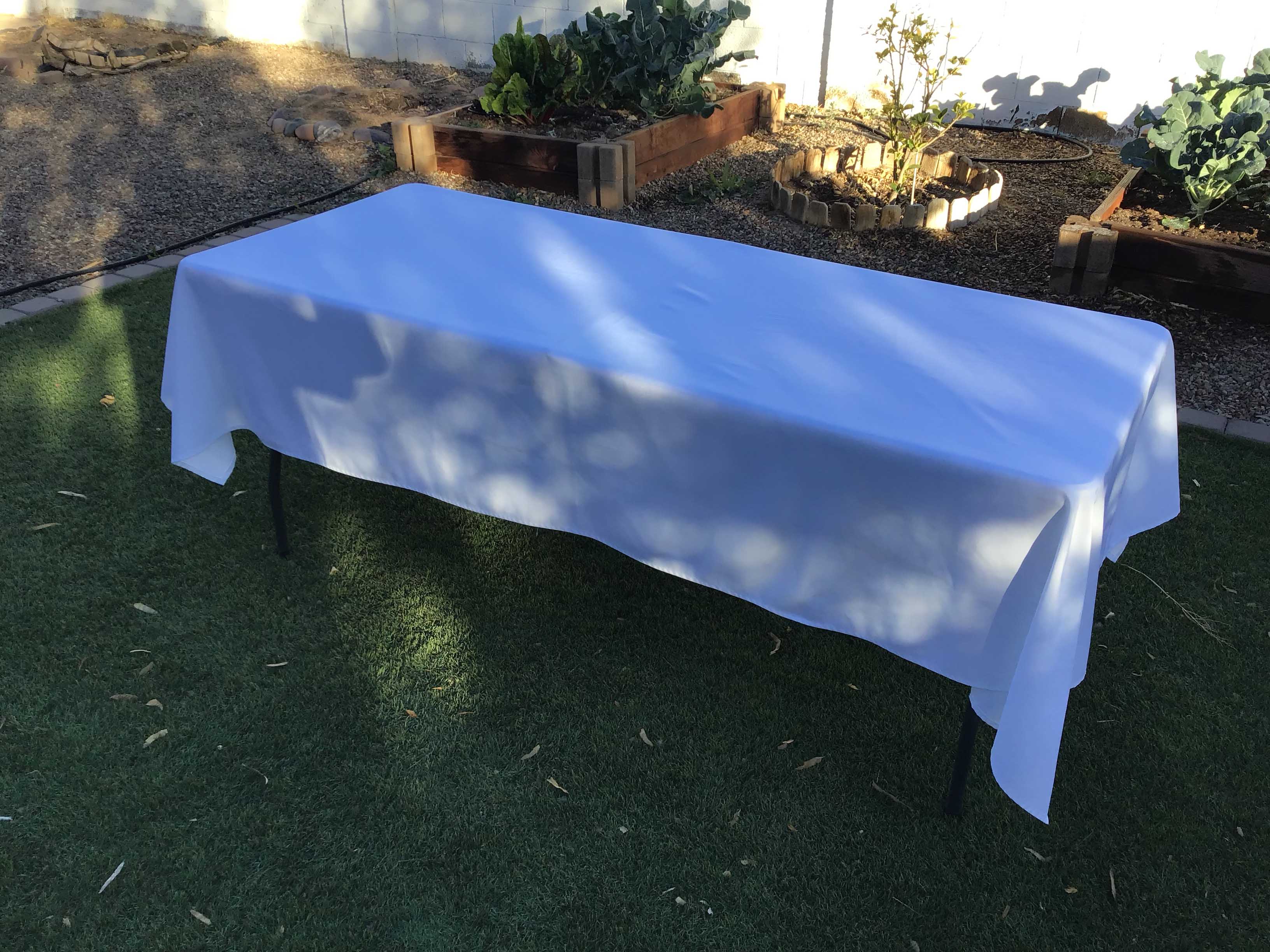 rectangle tablecloths (white) - 60 x 102