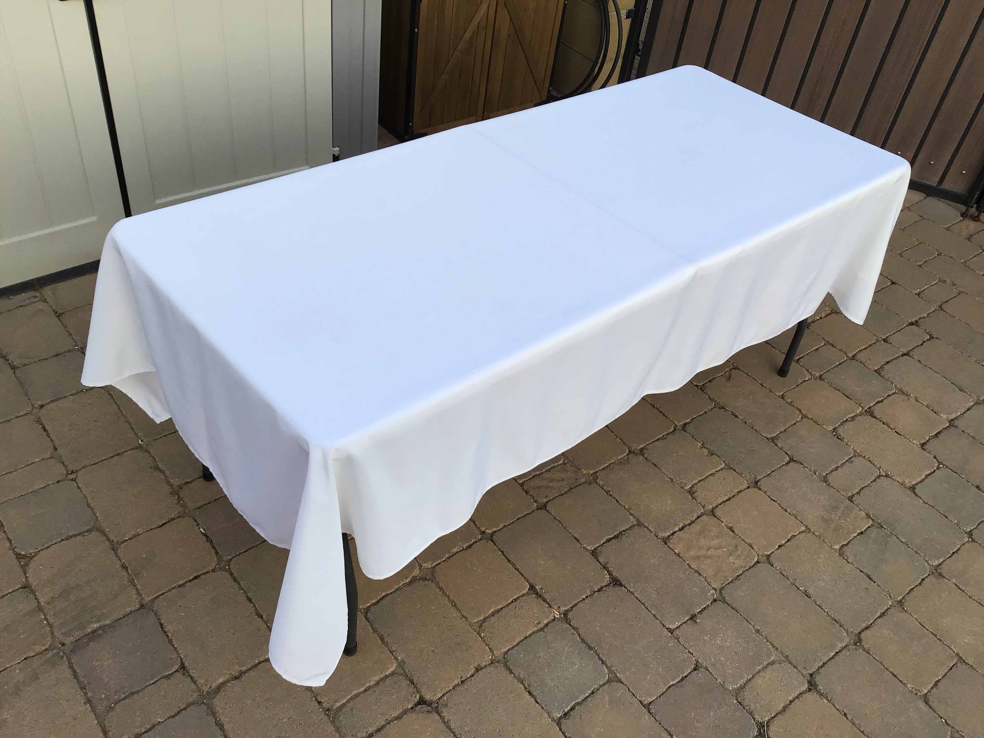 rectangle tablecloths (white) - 60 x 102