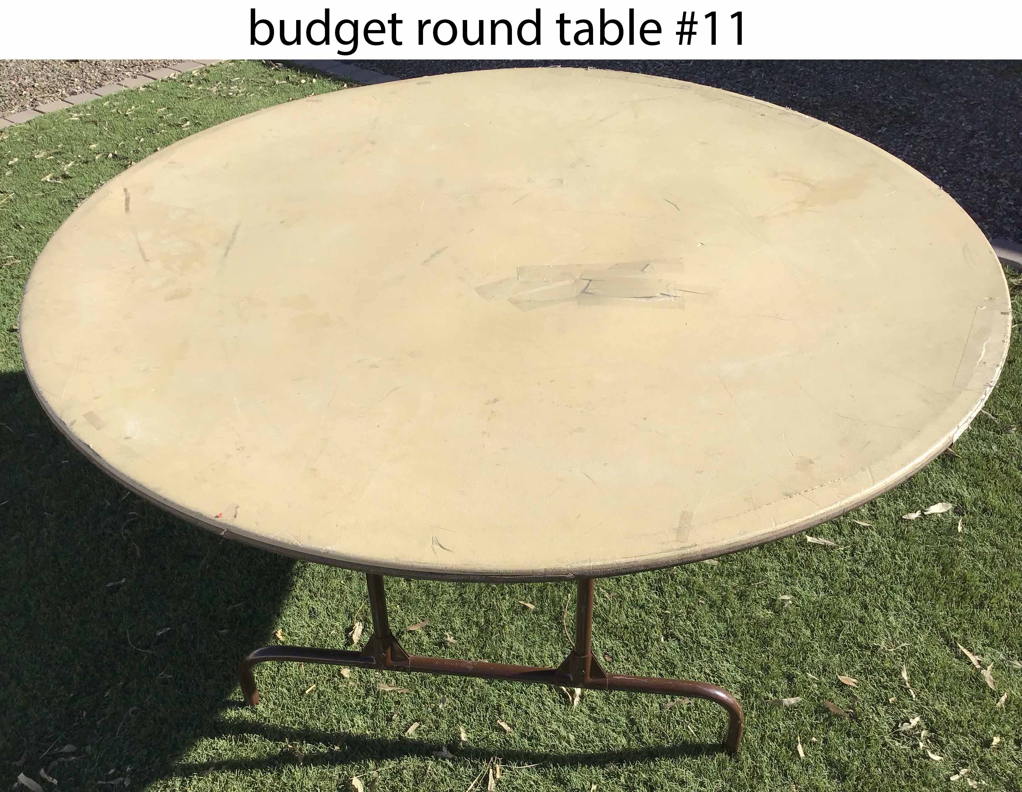 5 foot round tables (budget)