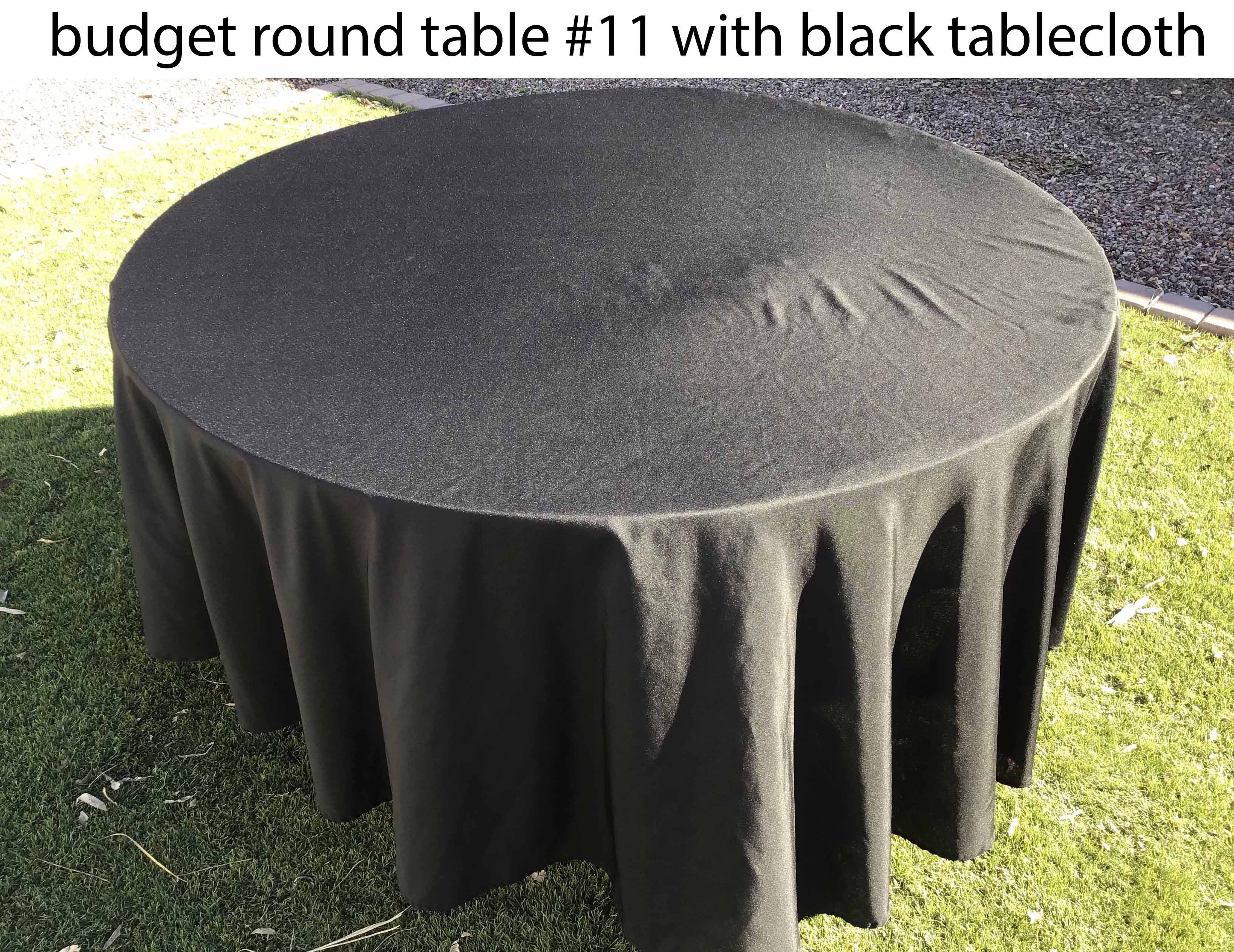 5 foot round tables (budget)