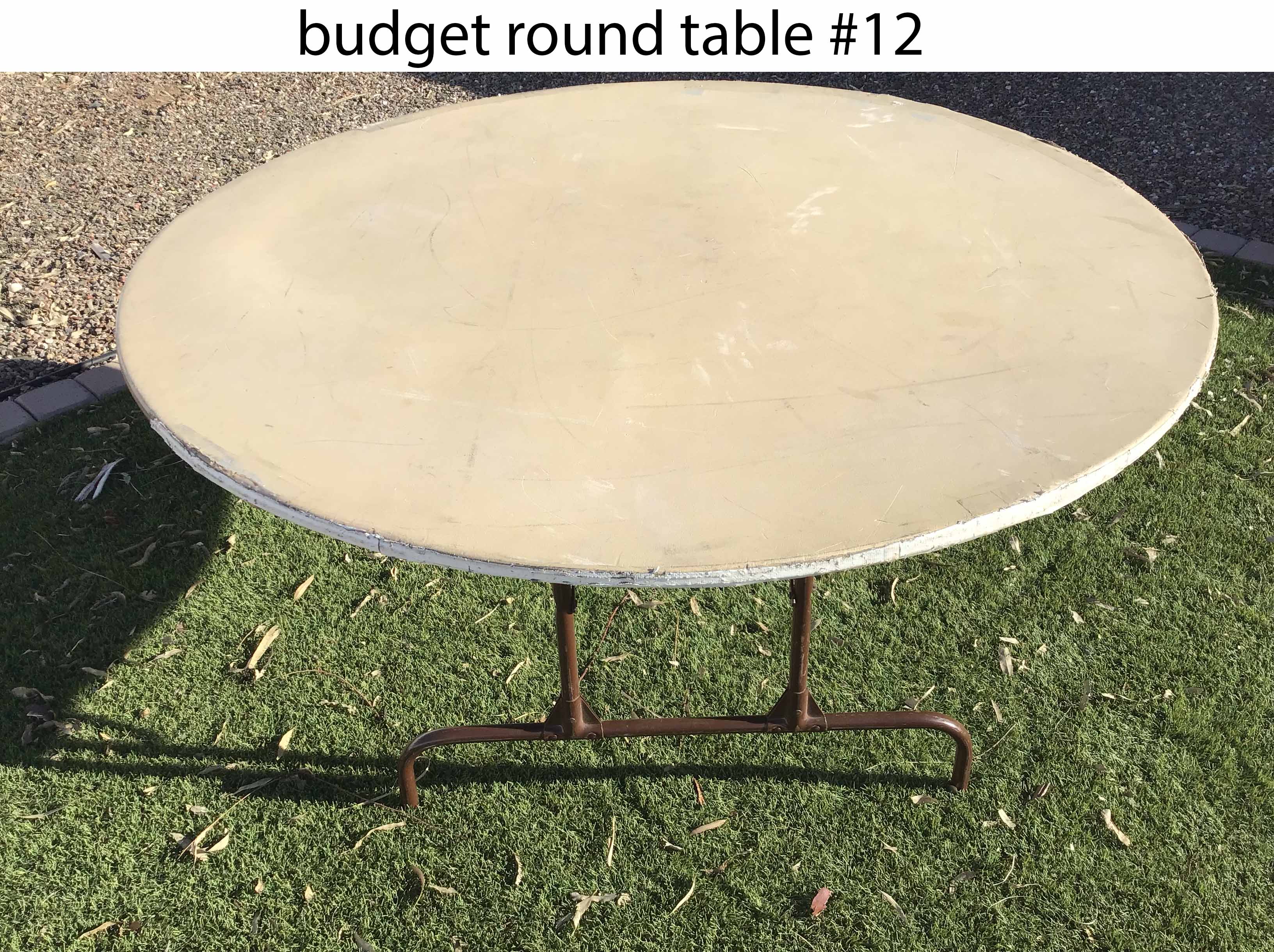 5 foot round tables (budget)