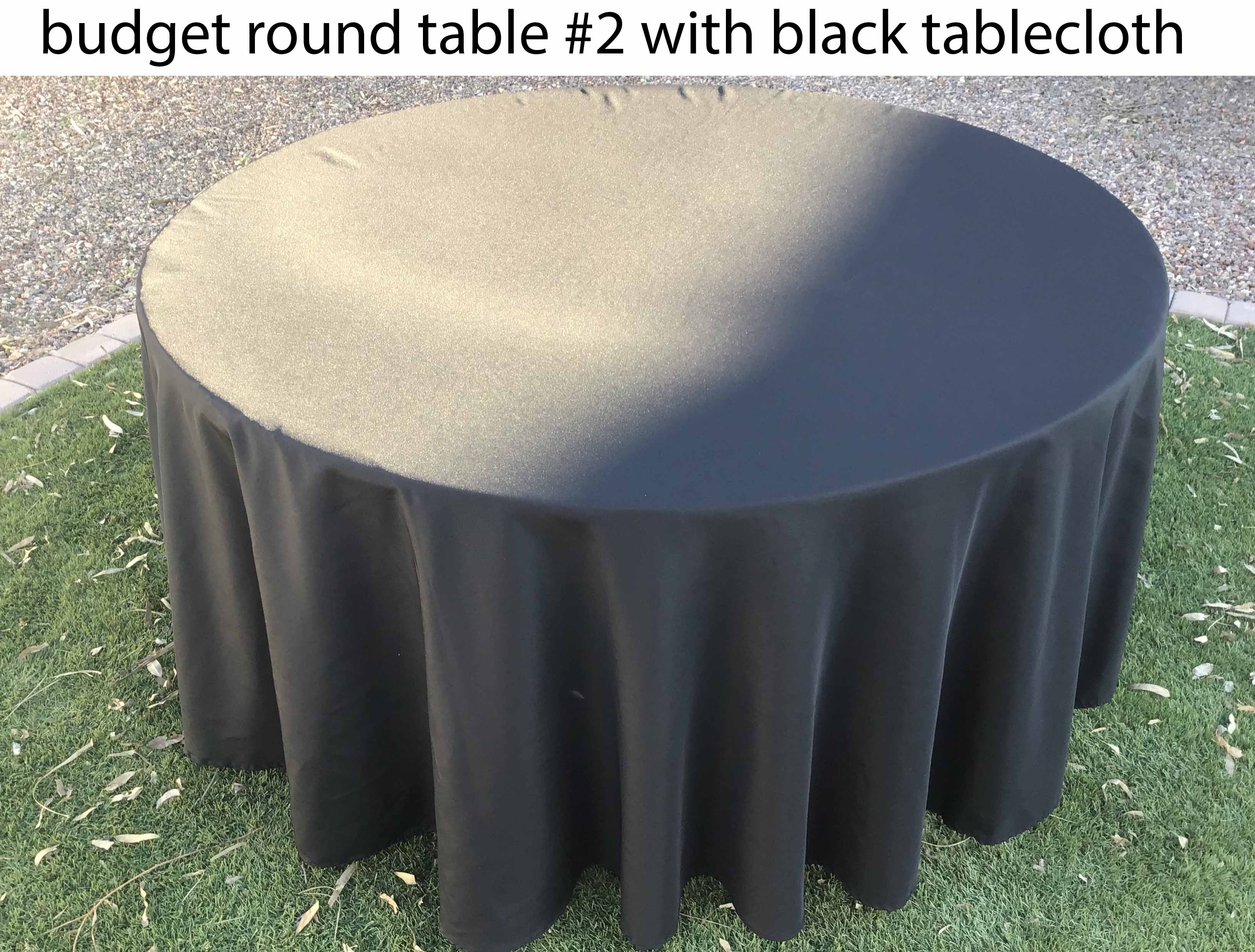 5 foot round tables (budget)
