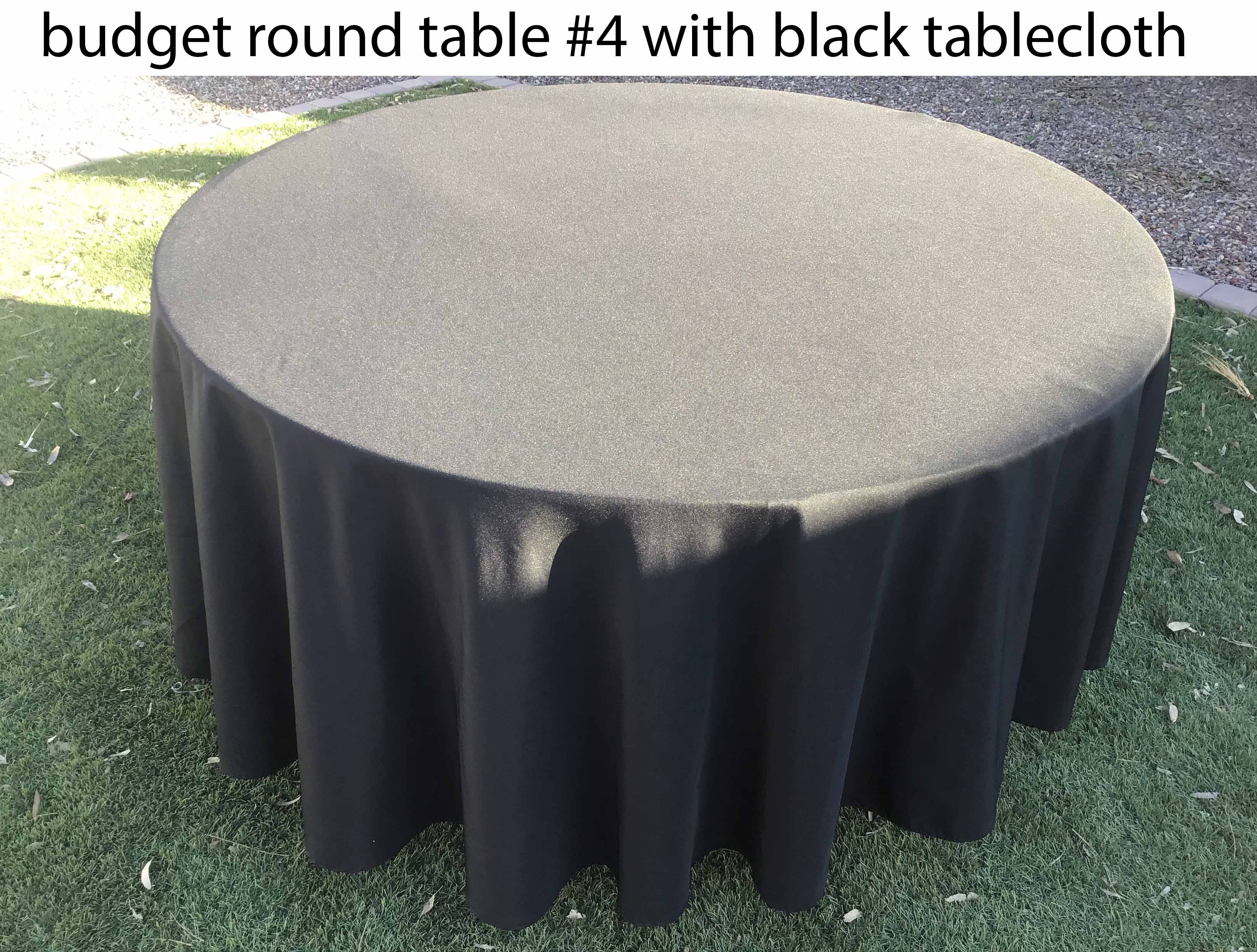 5 foot round tables (budget)