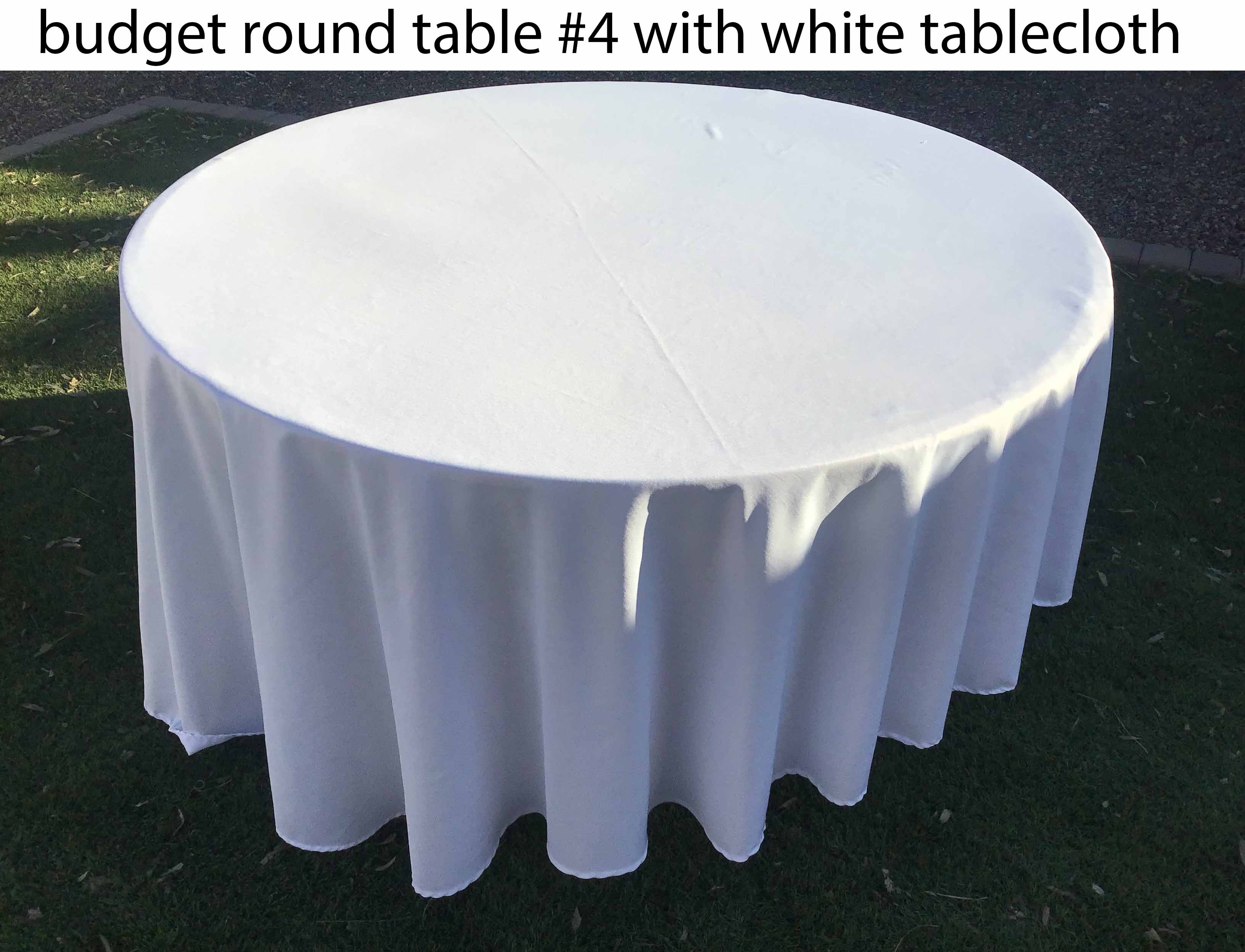 5 foot round tables (budget)