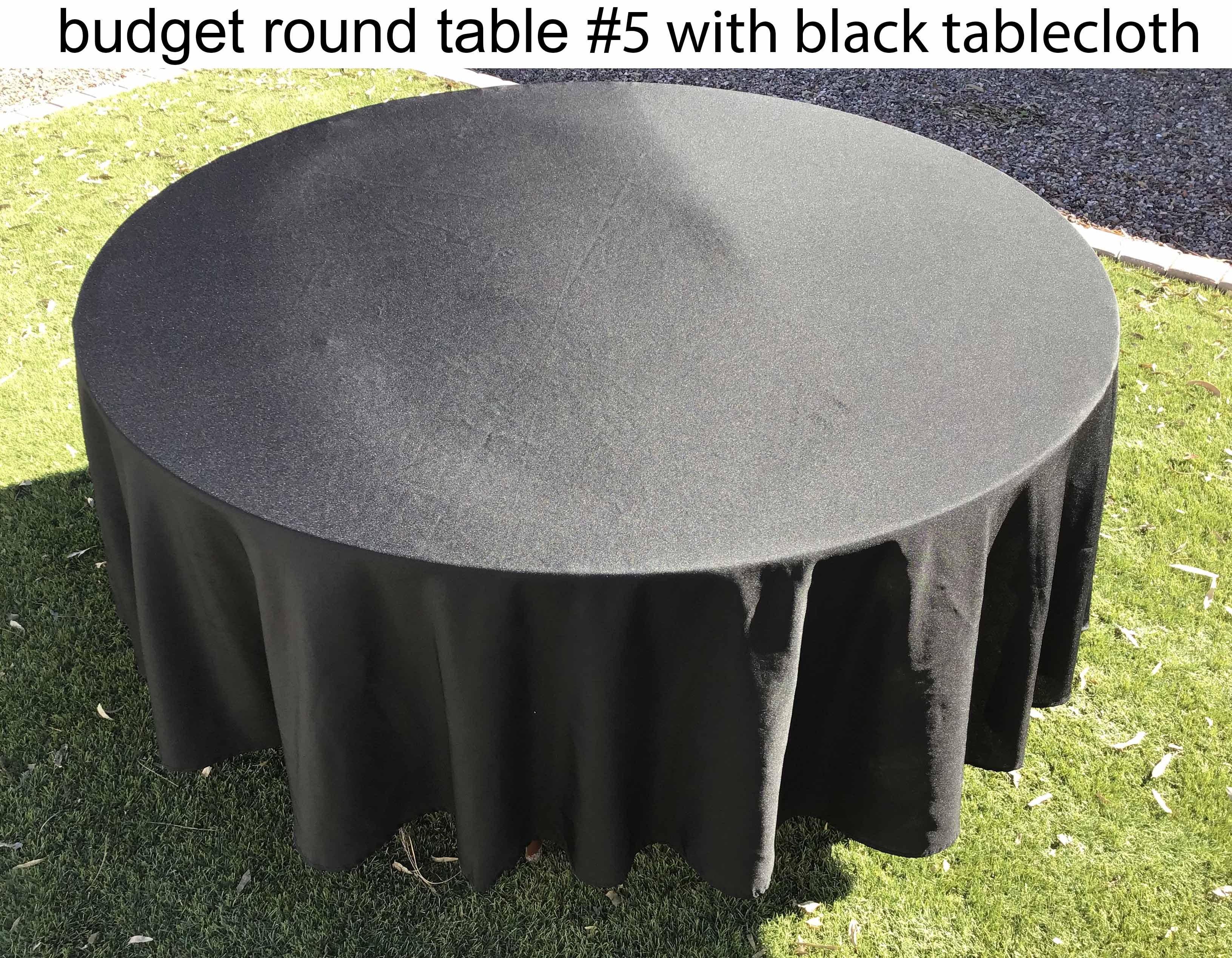 5 foot round tables (budget)