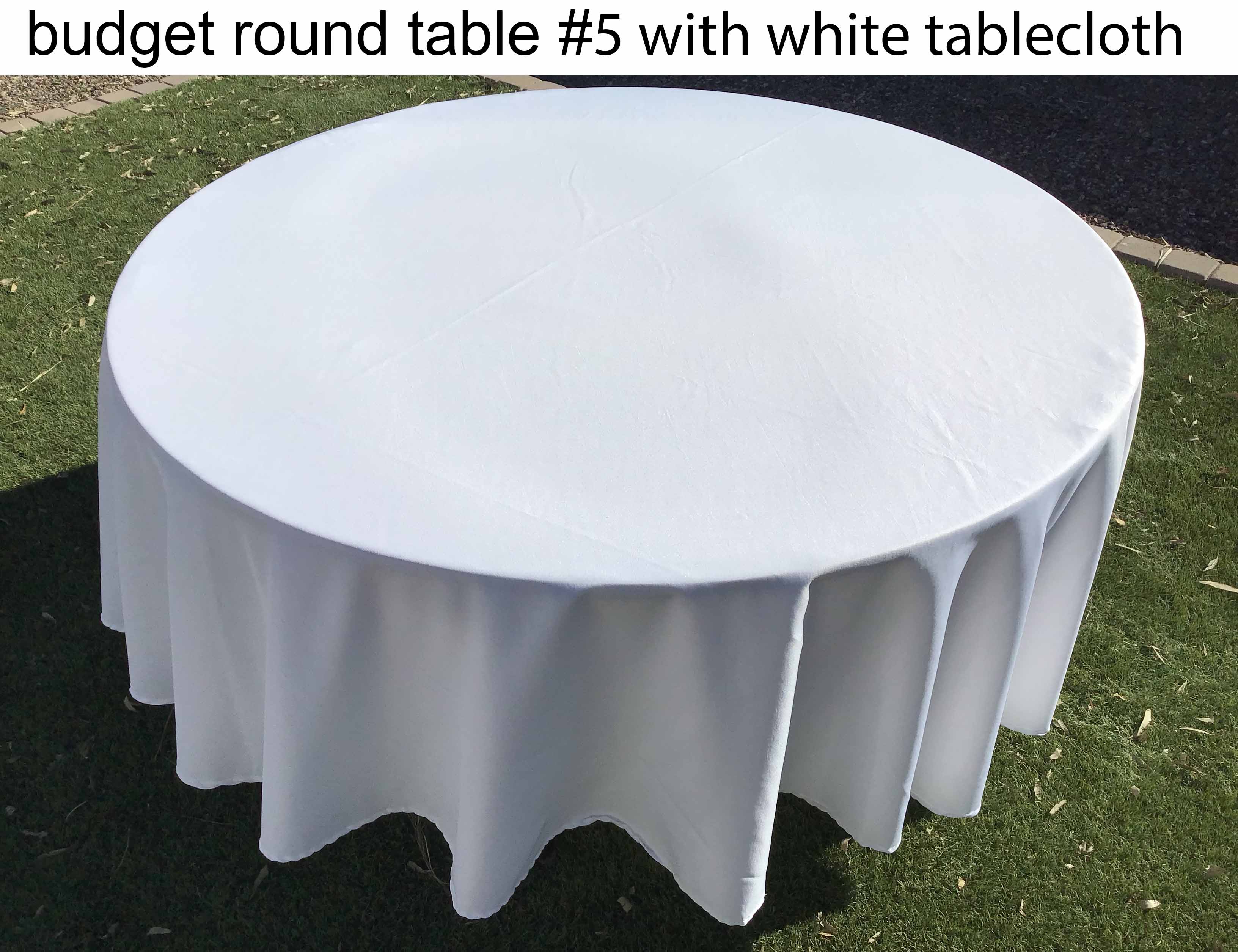 5 foot round tables (budget)