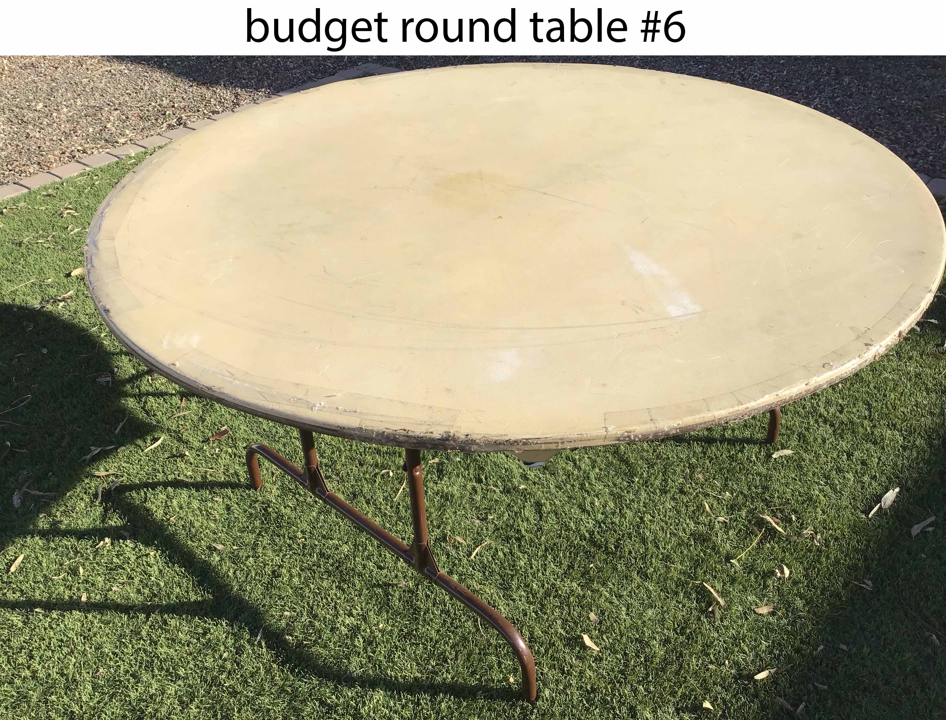 5 foot round tables (budget)