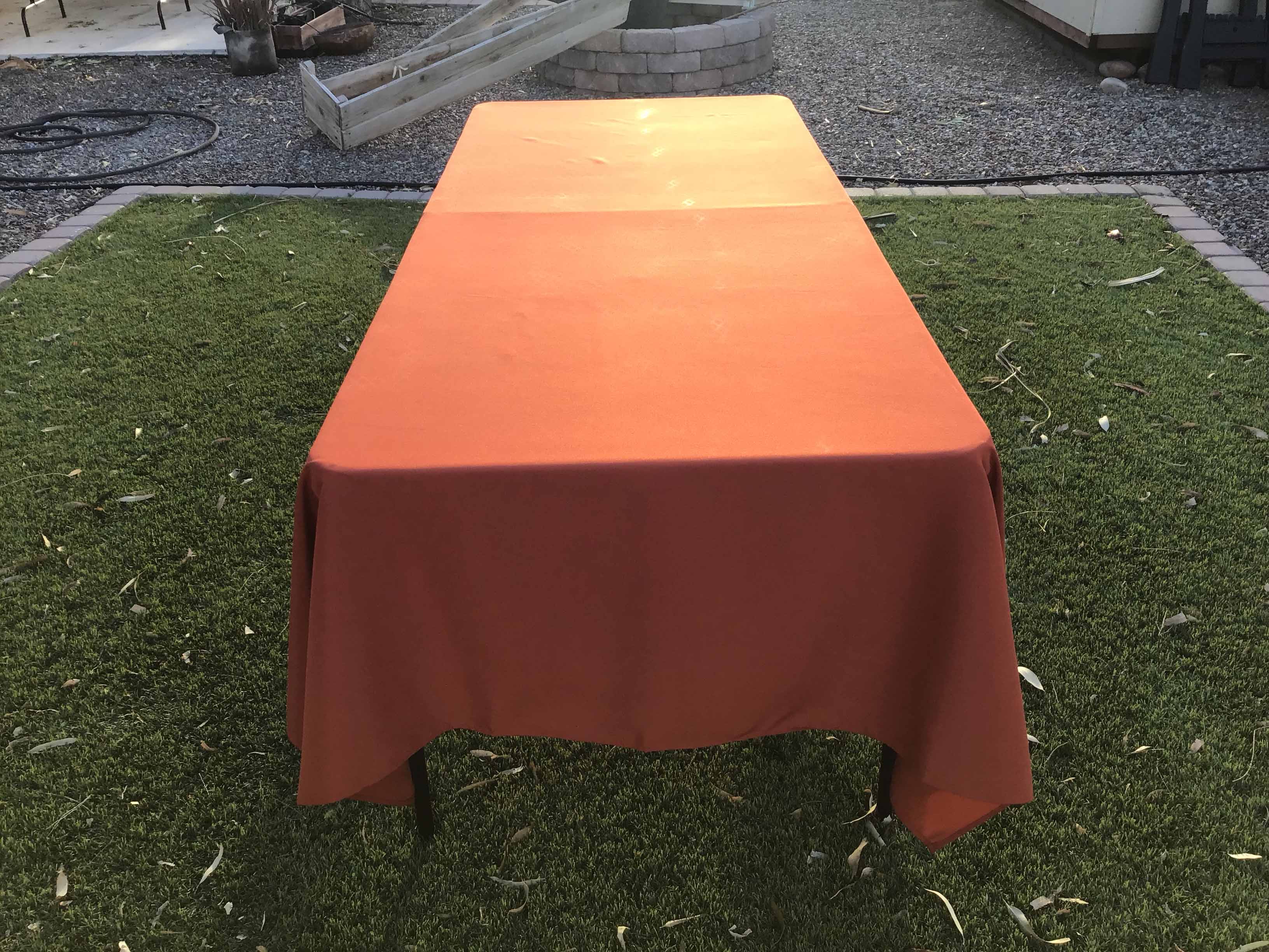rectangle tablecloths (rust) - 60 x 102