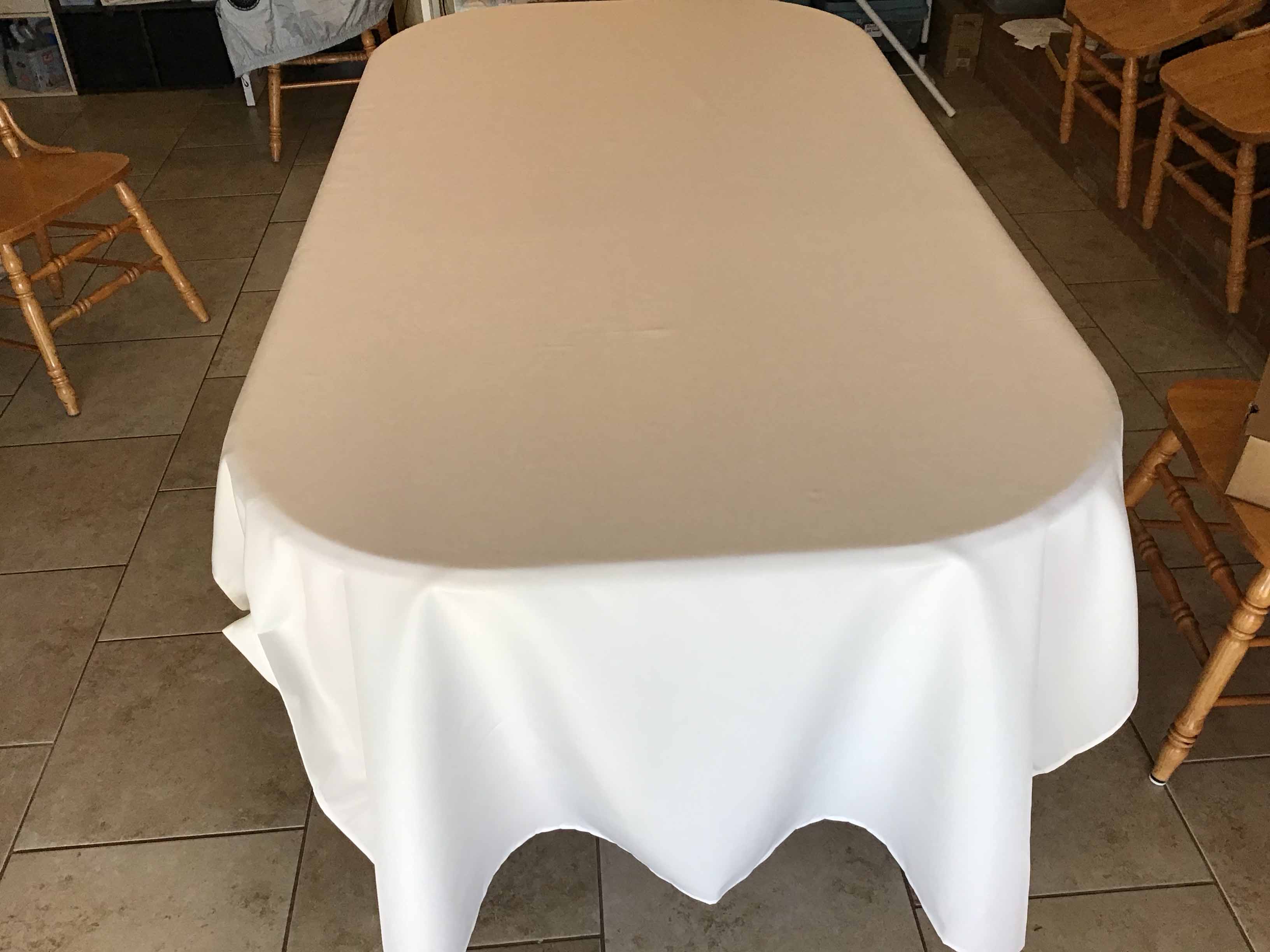 rectangle tablecloths (light ivory/off-white) - 60 x 120