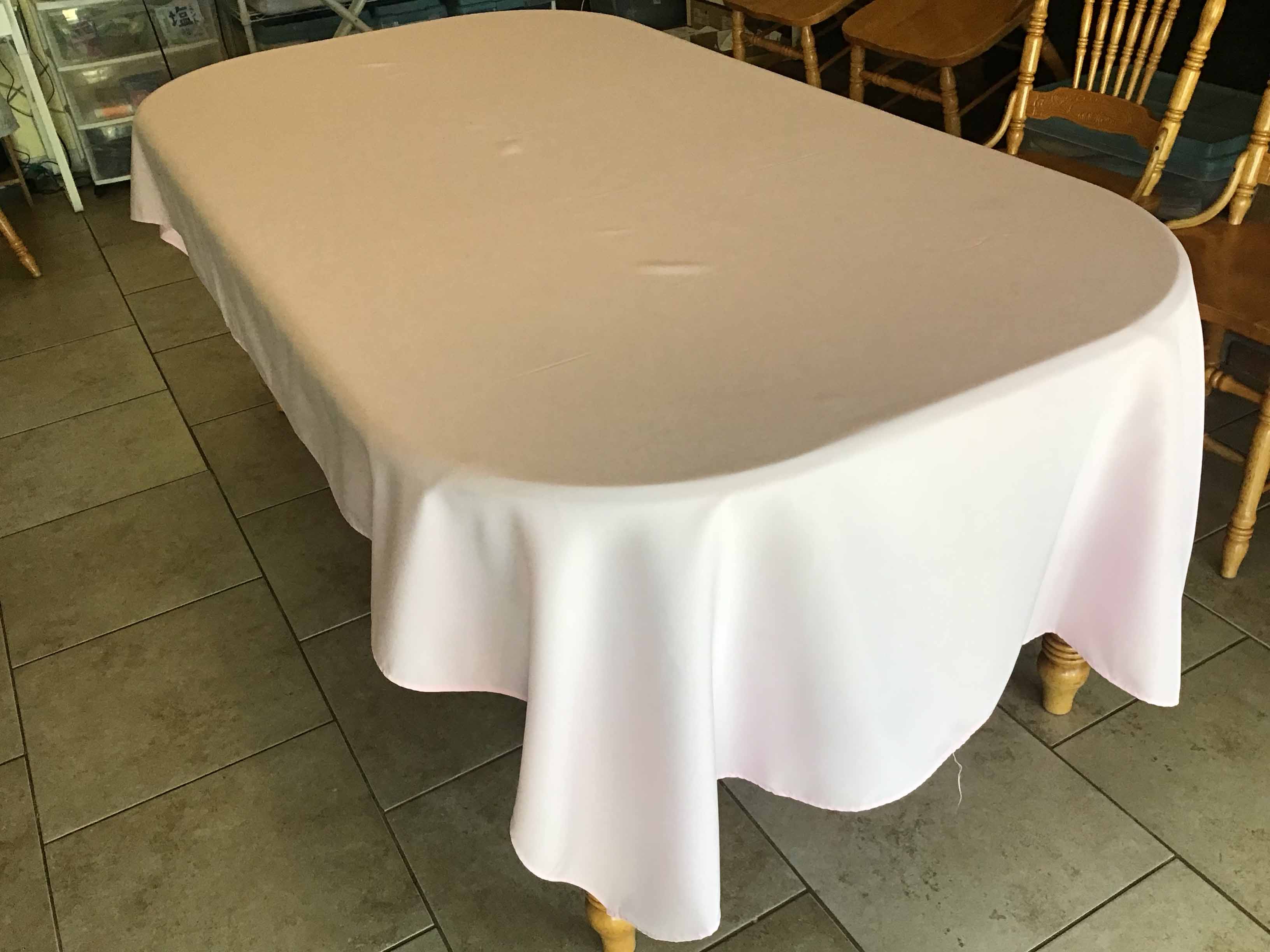 rectangle tablecloths (pastel pink) - 60 x 120