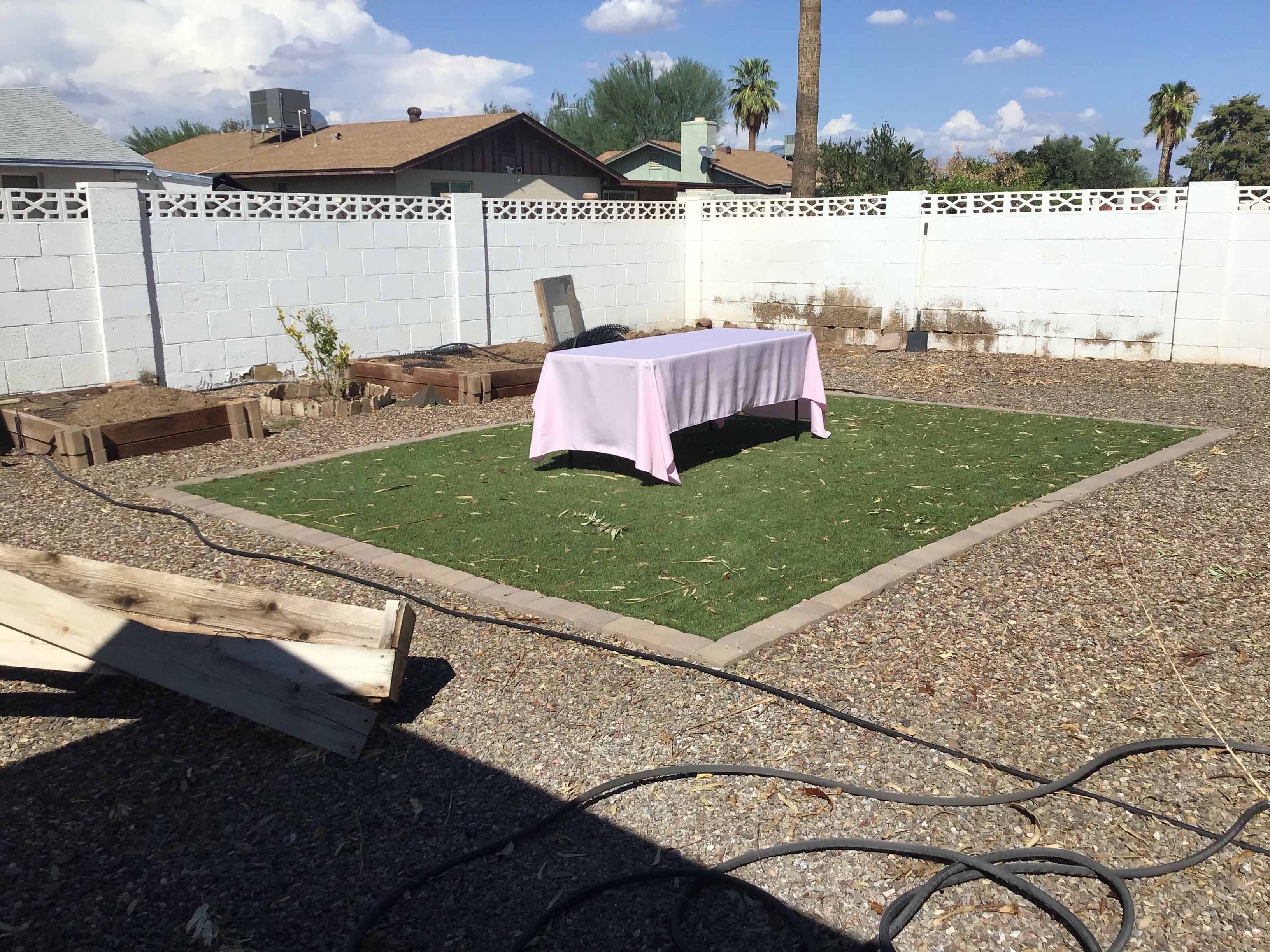 rectangle tablecloths (pastel pink) - 60 x 120