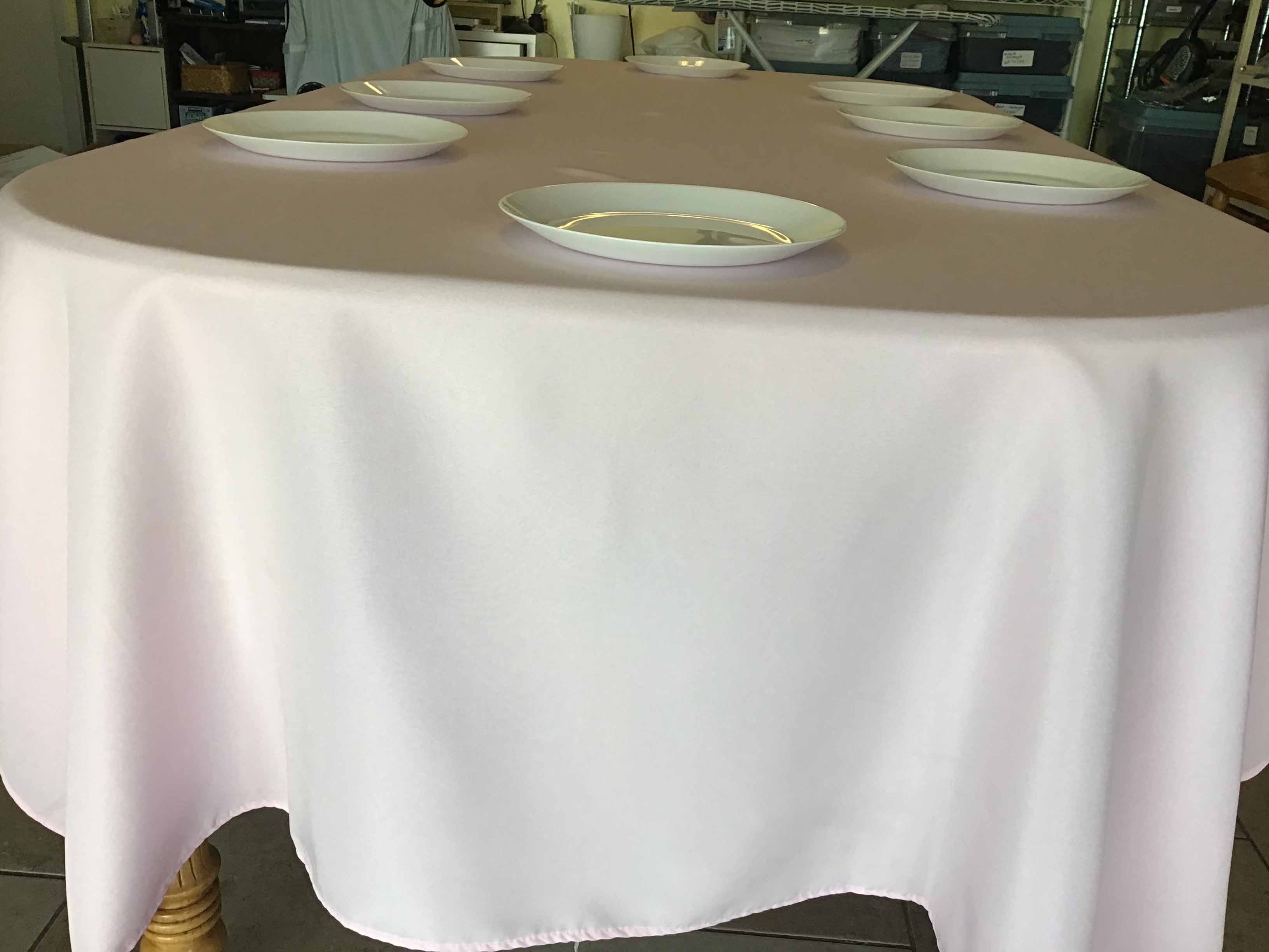 rectangle tablecloths (pastel pink) - 60 x 120