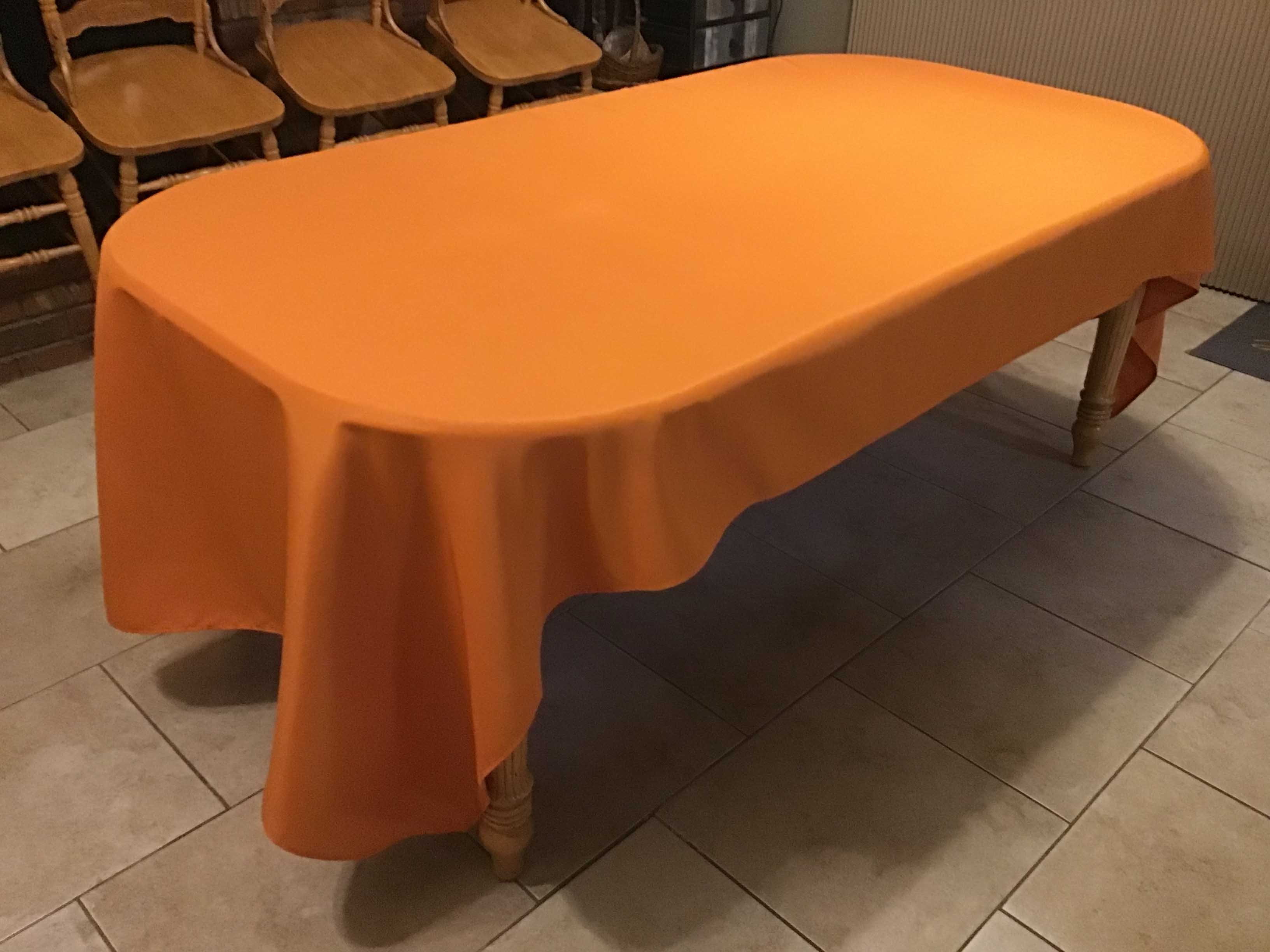 rectangle tablecloths (burnt orange) - 60 x 120