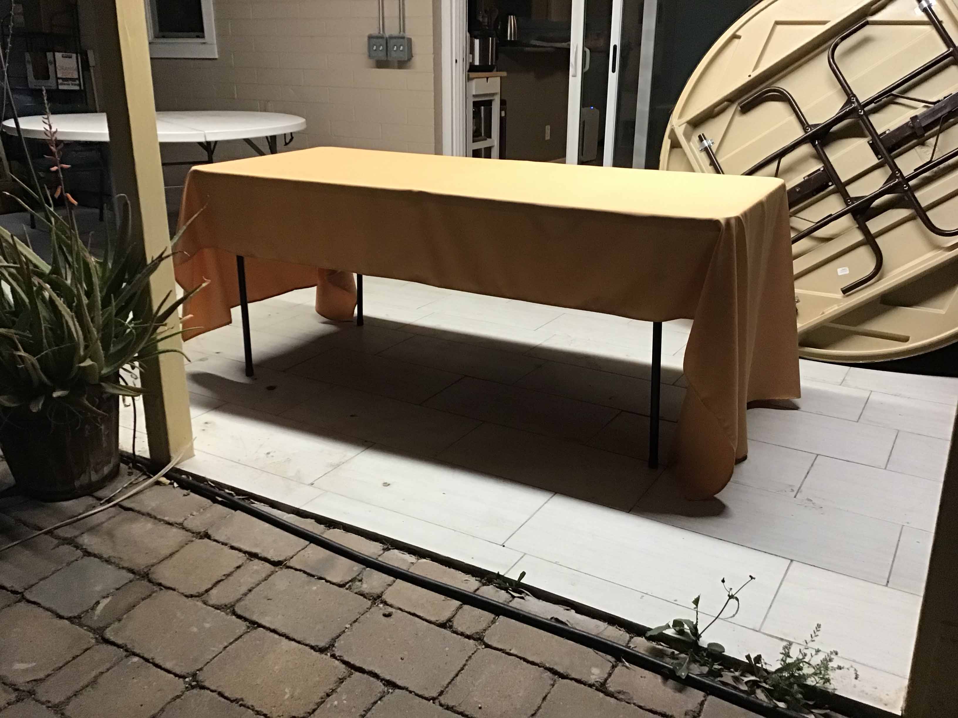 rectangle tablecloths (peach) - 60 x 120