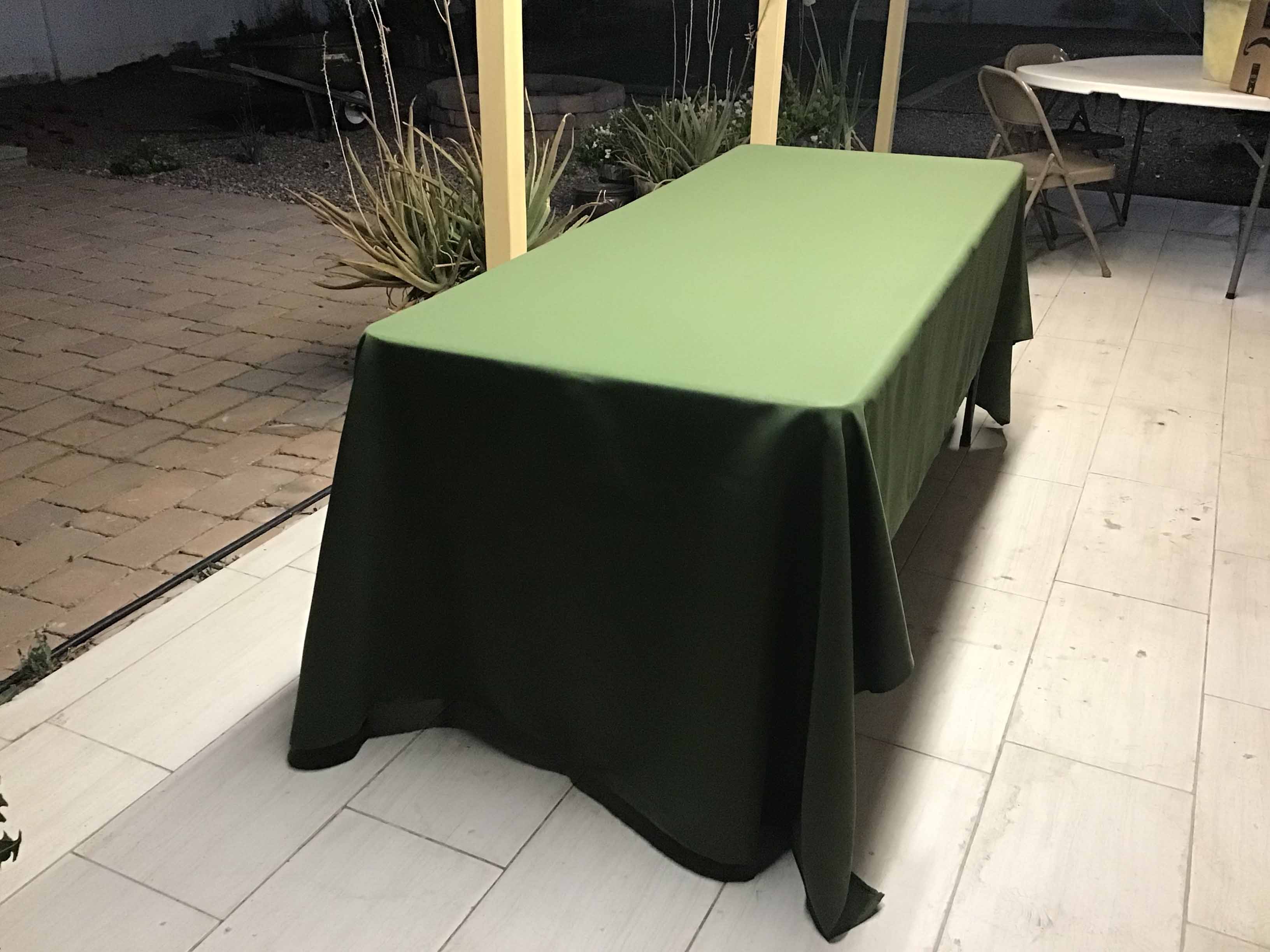rectangle tablecloths (willow green) - 60 x 120