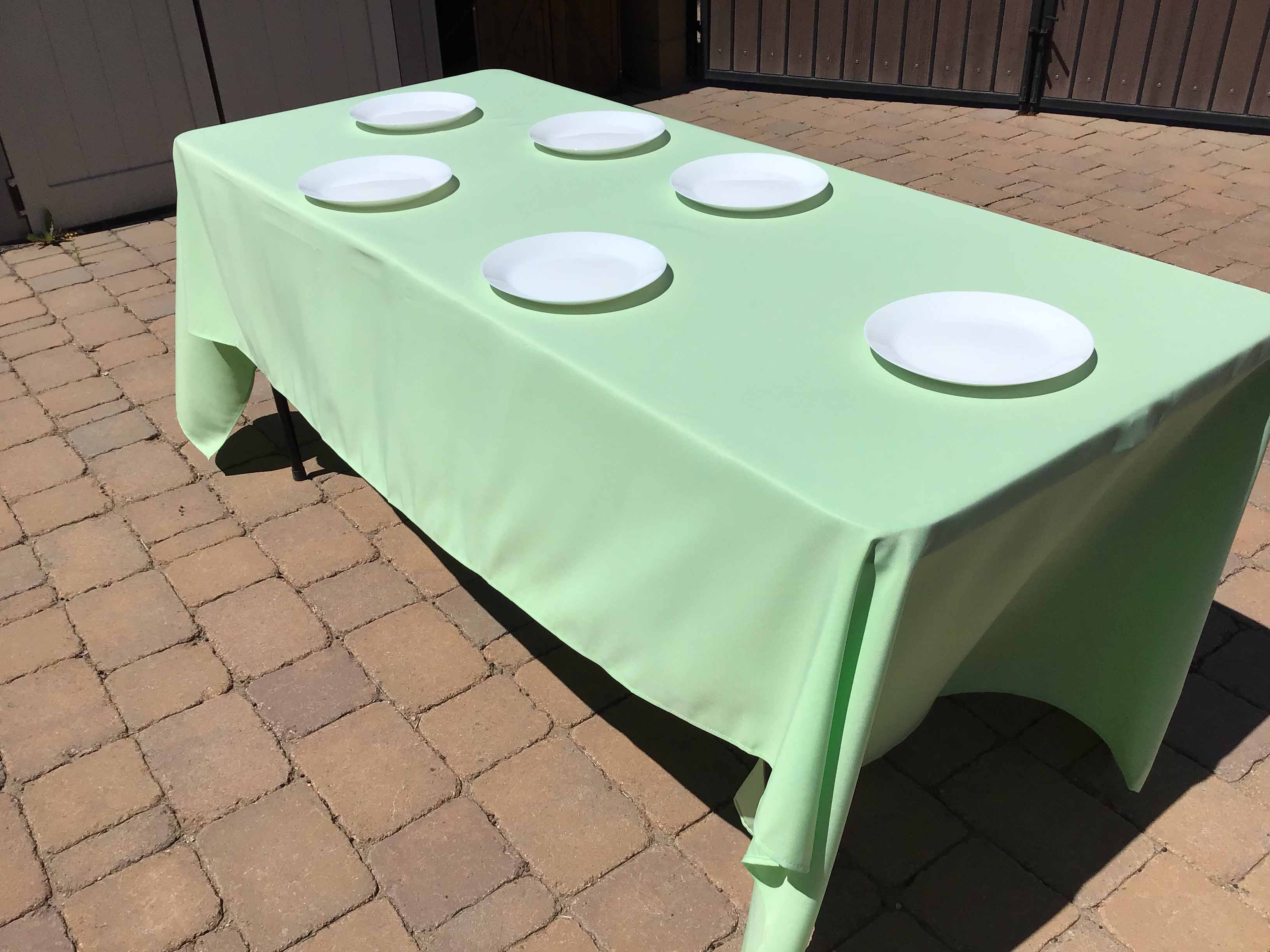 rectangle tablecloths (mint green) - 60 x 120