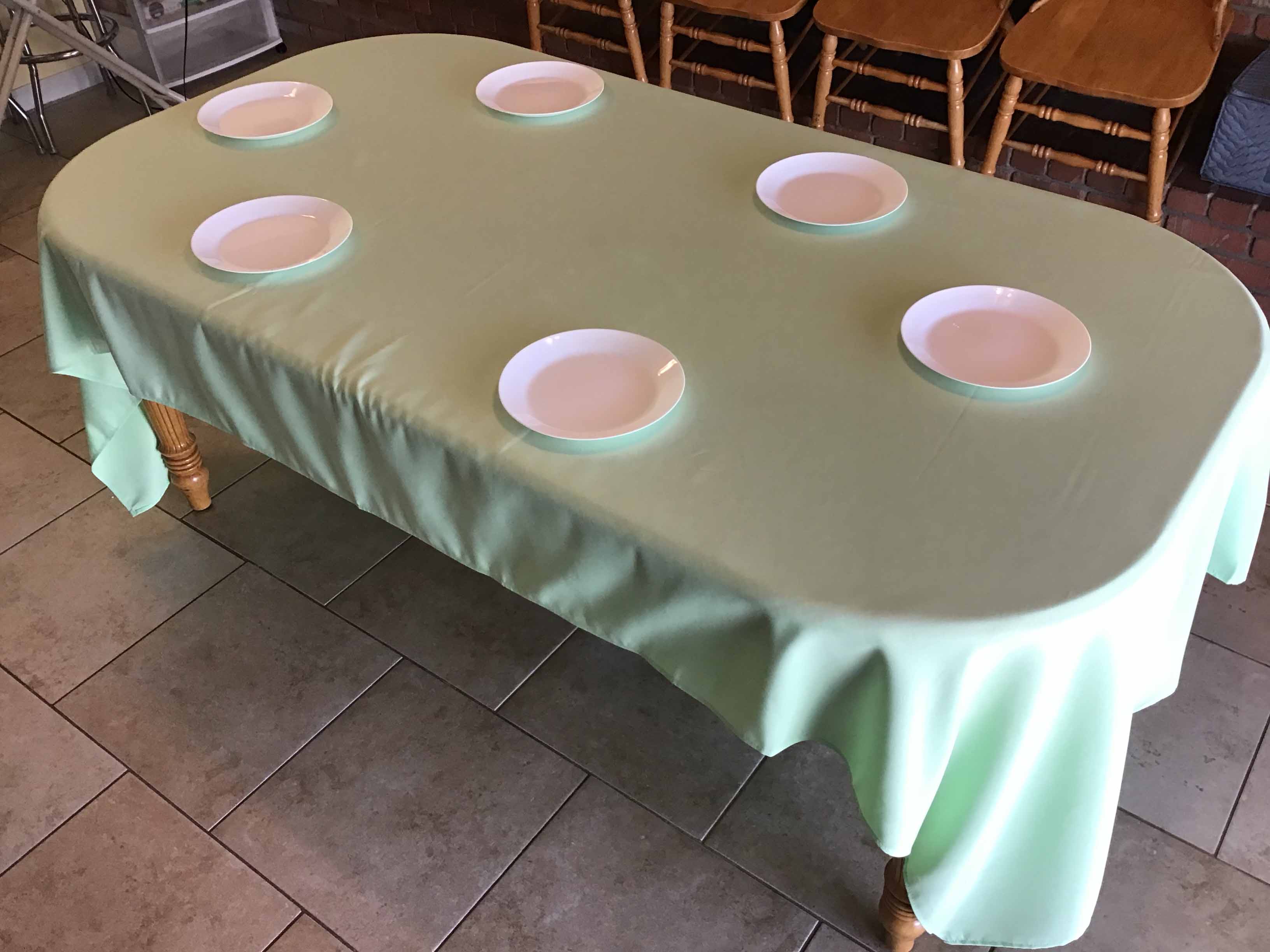 rectangle tablecloths (mint green) - 60 x 120