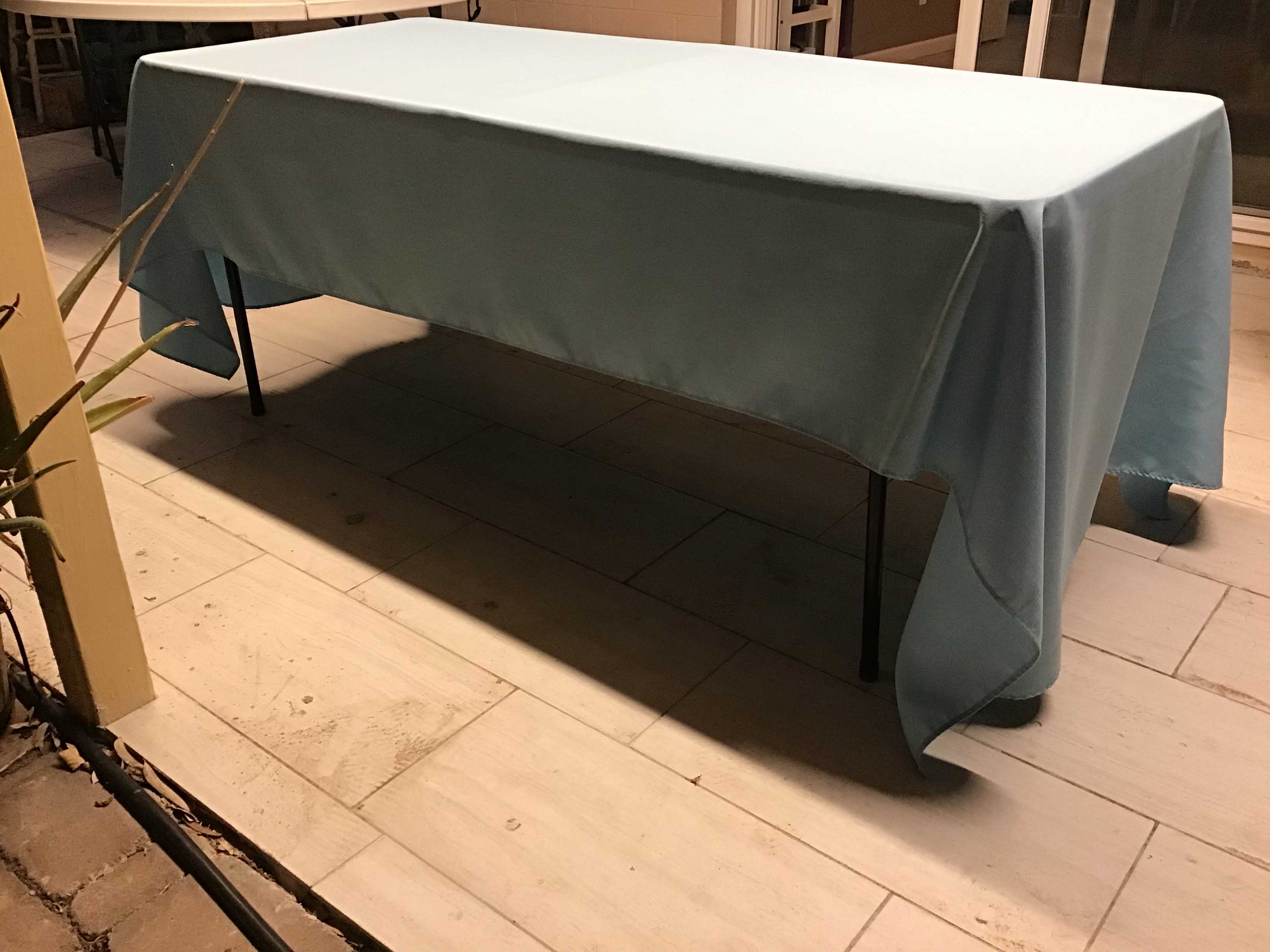 rectangle tablecloths (baby blue) - 60 x 120