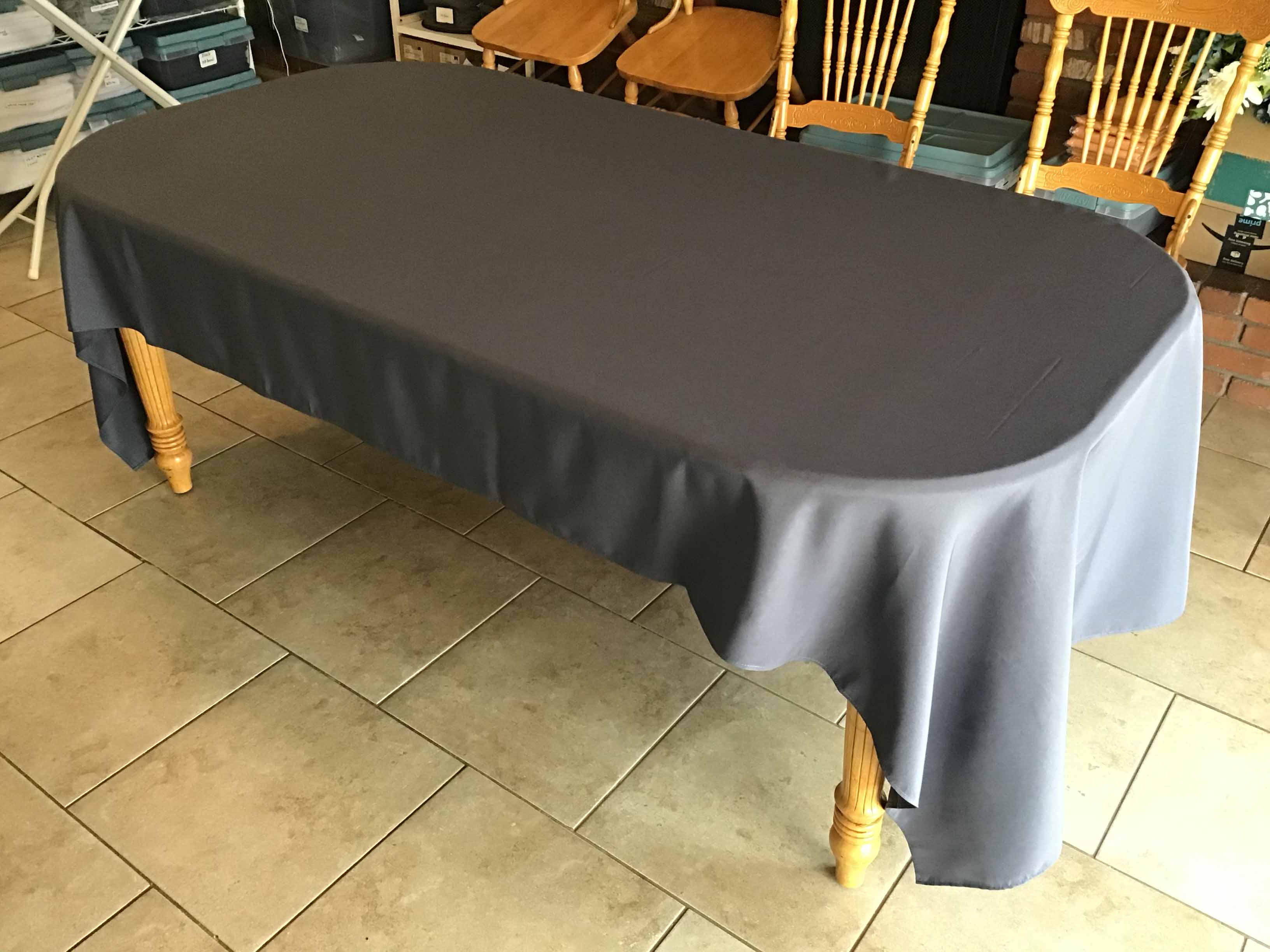 rectangle tablecloths (pewter) - 60 x 120