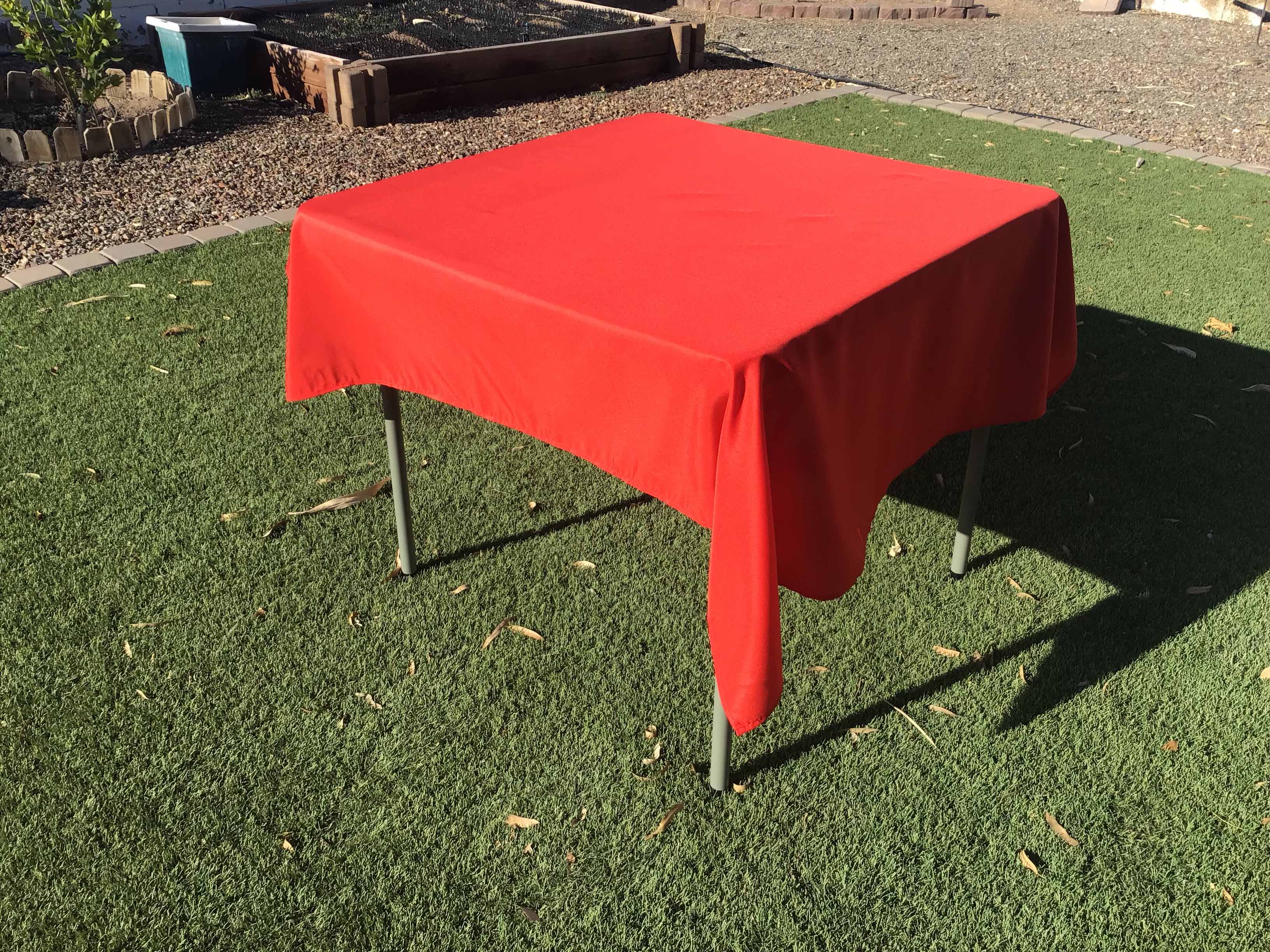 square tablecloths (red) - 54