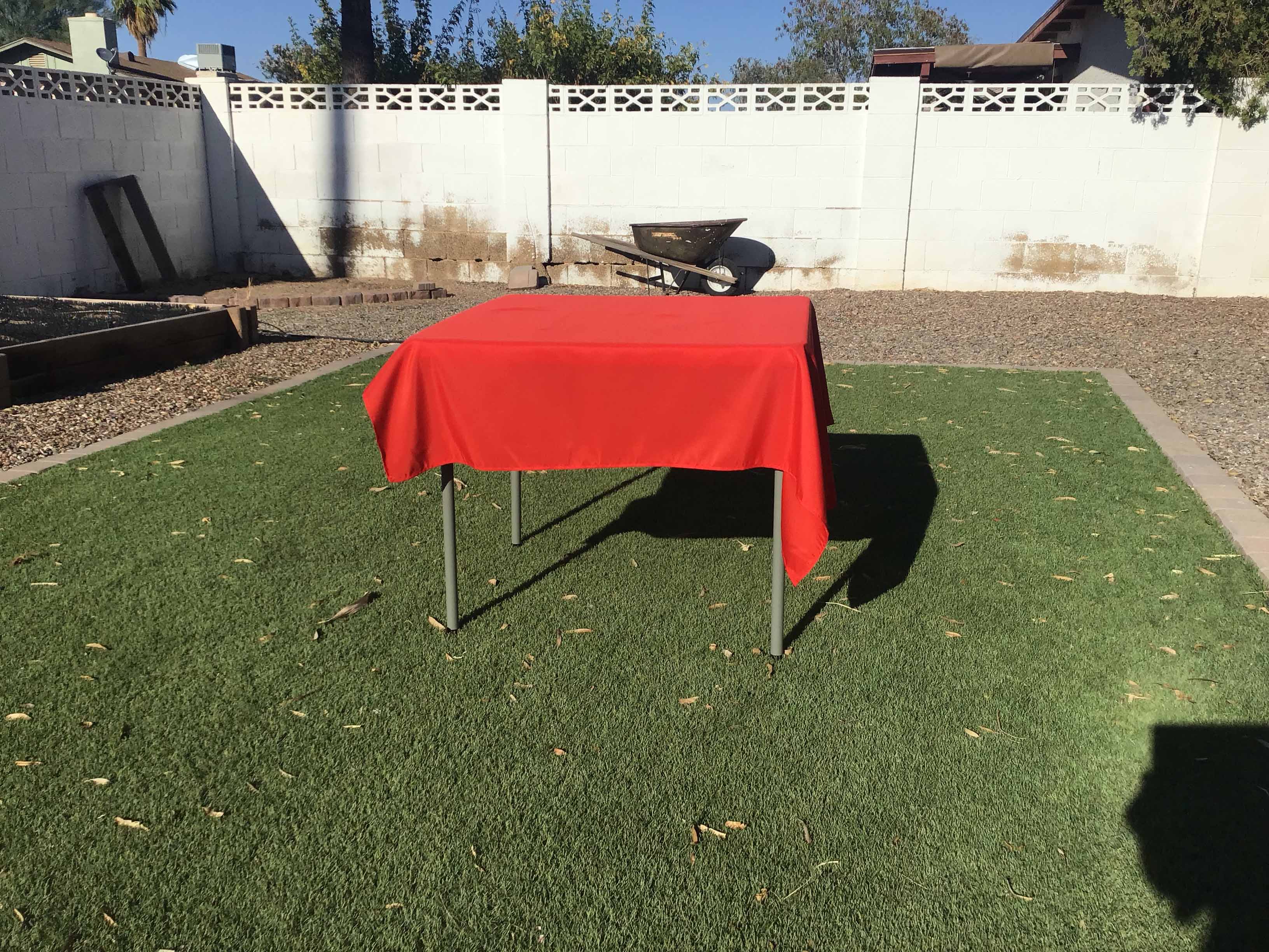 square tablecloths (red) - 54