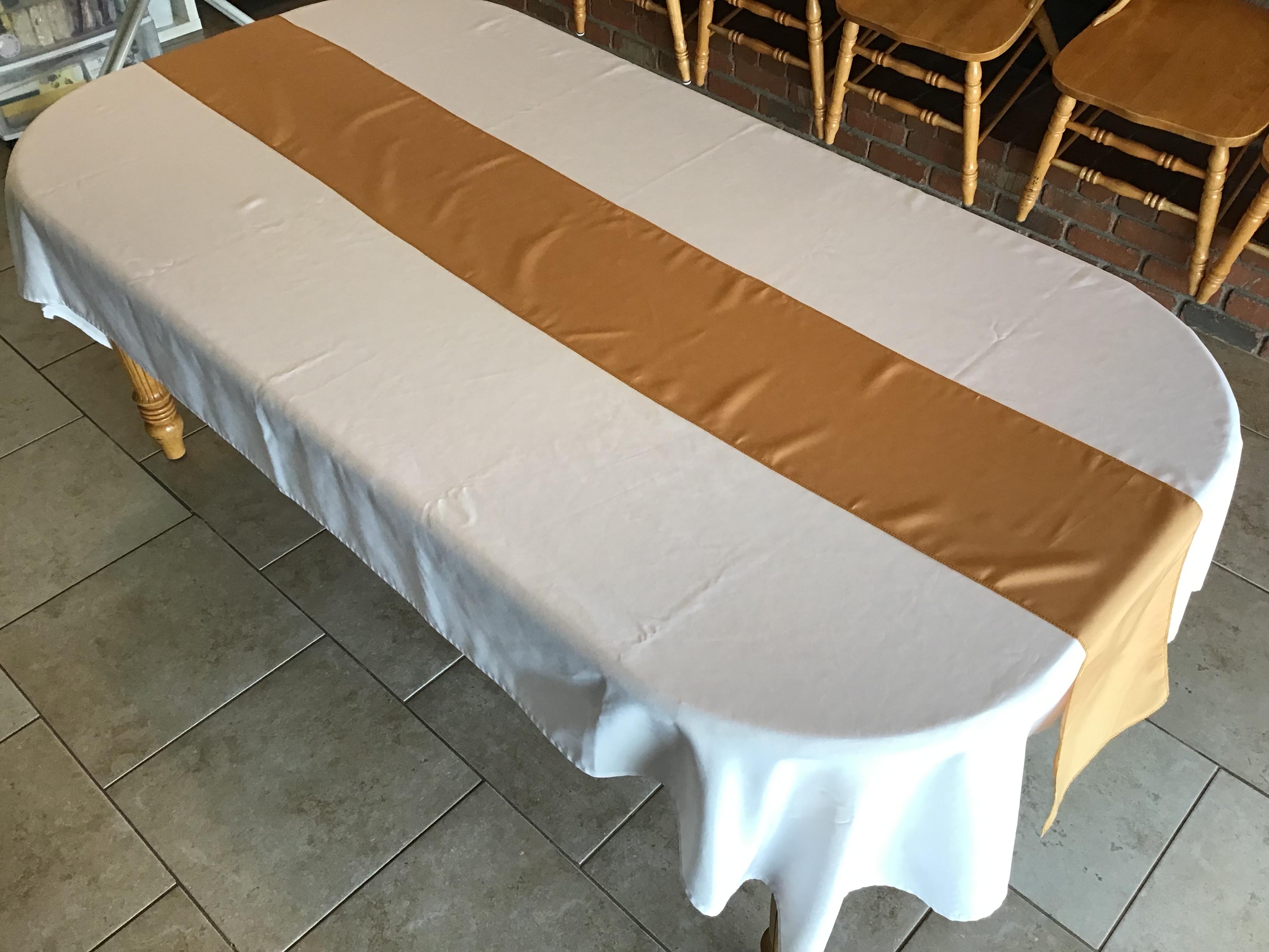 table runners (gold) - 12 x 108