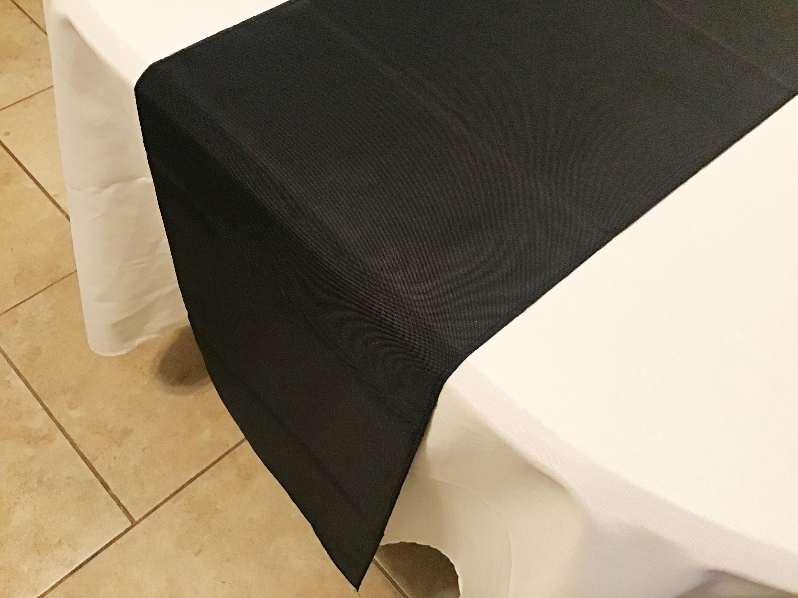 table runners (black) - 12 x 108