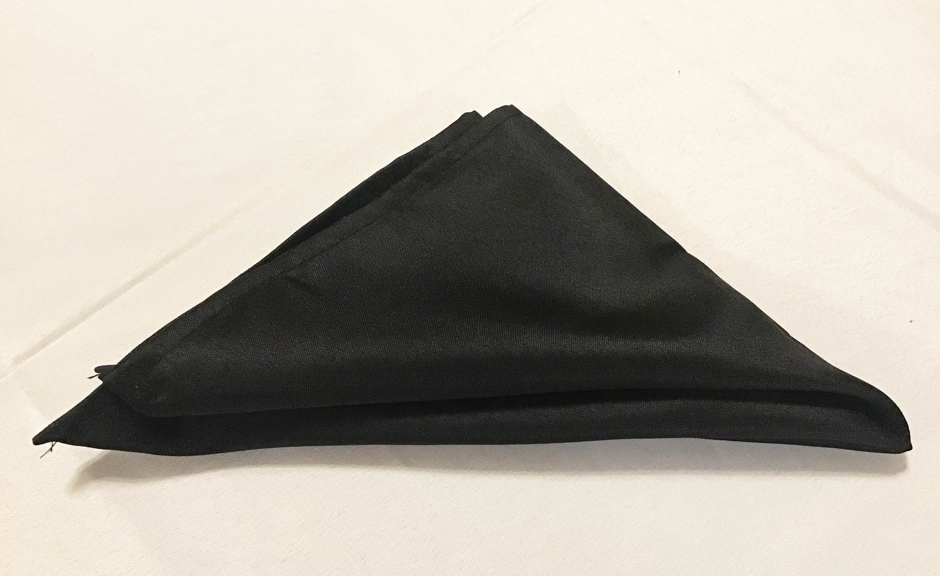 cloth dinner napkins (black) - 17 x 17