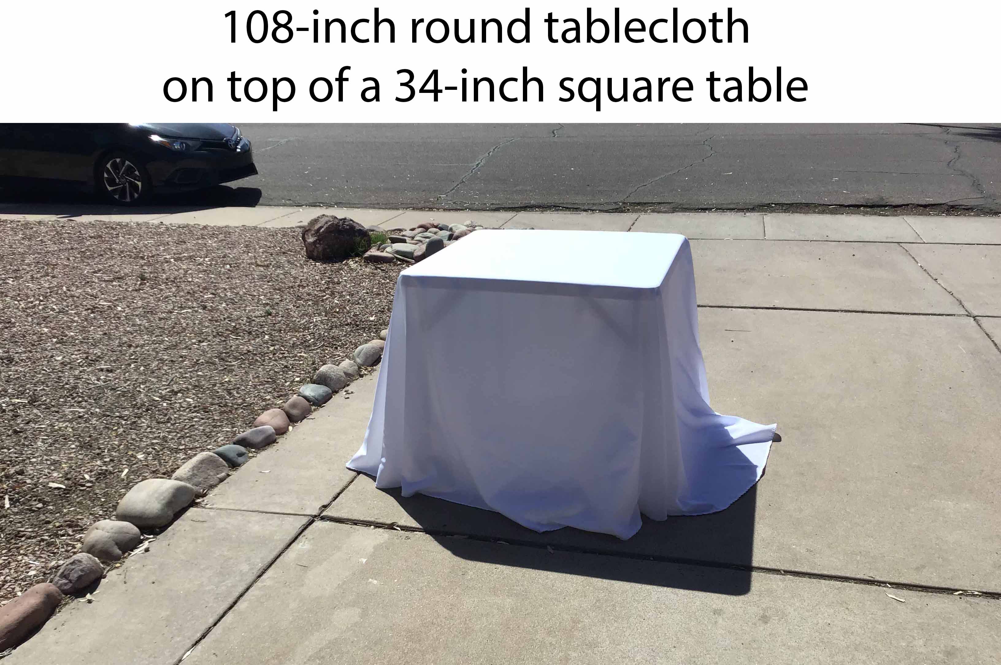 34 inch square tables