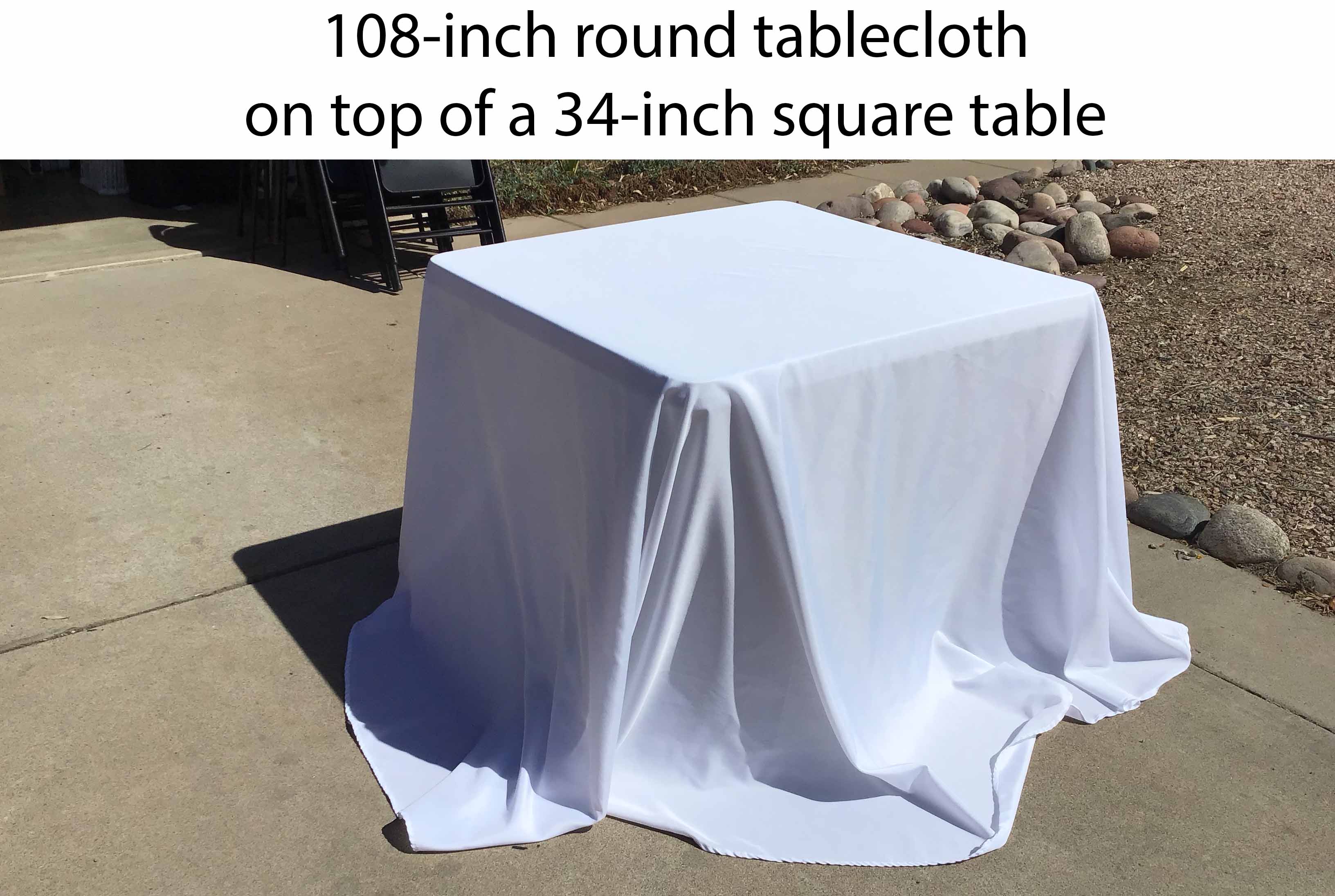 34 inch square tables