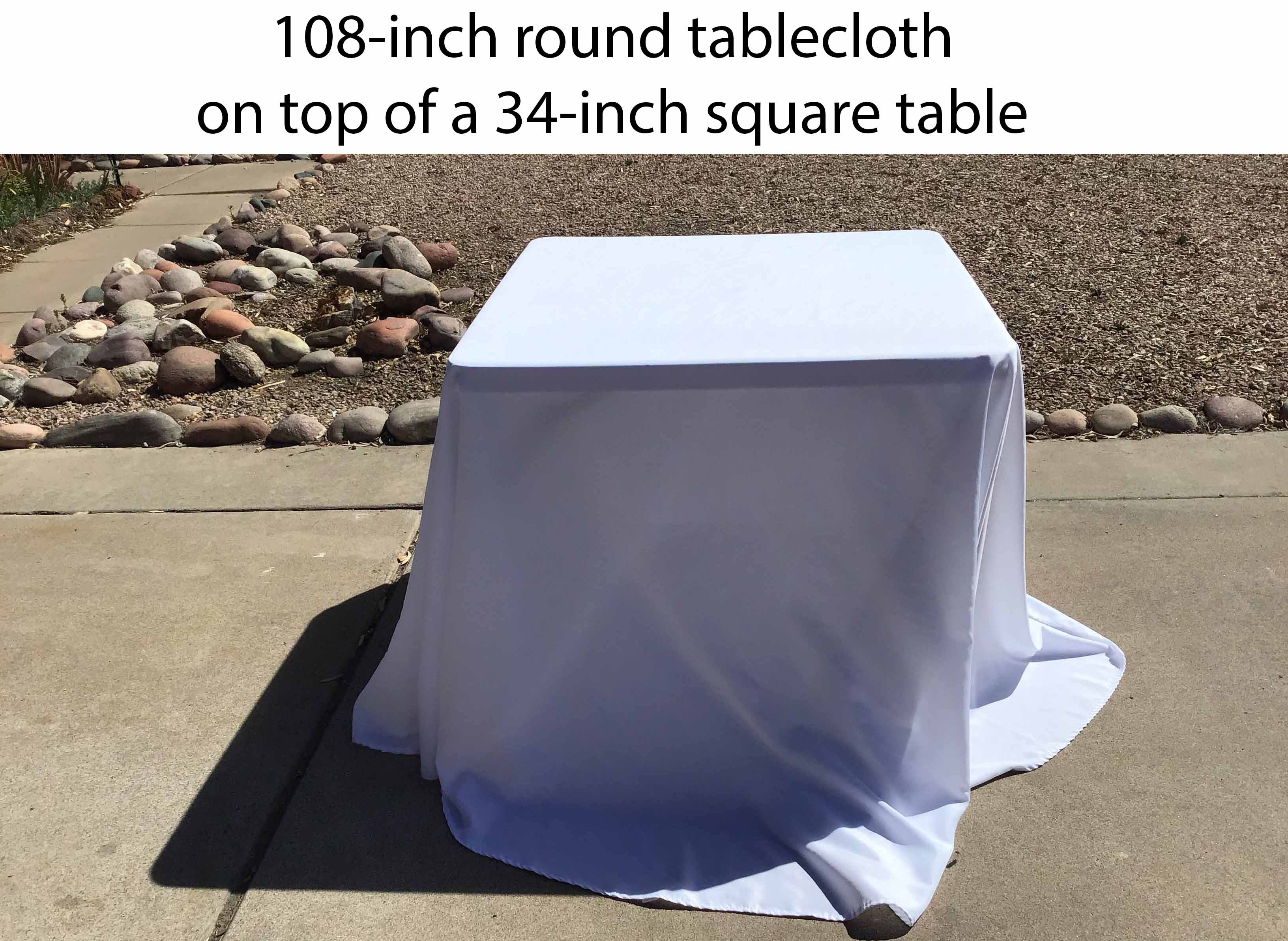 34 inch square tables